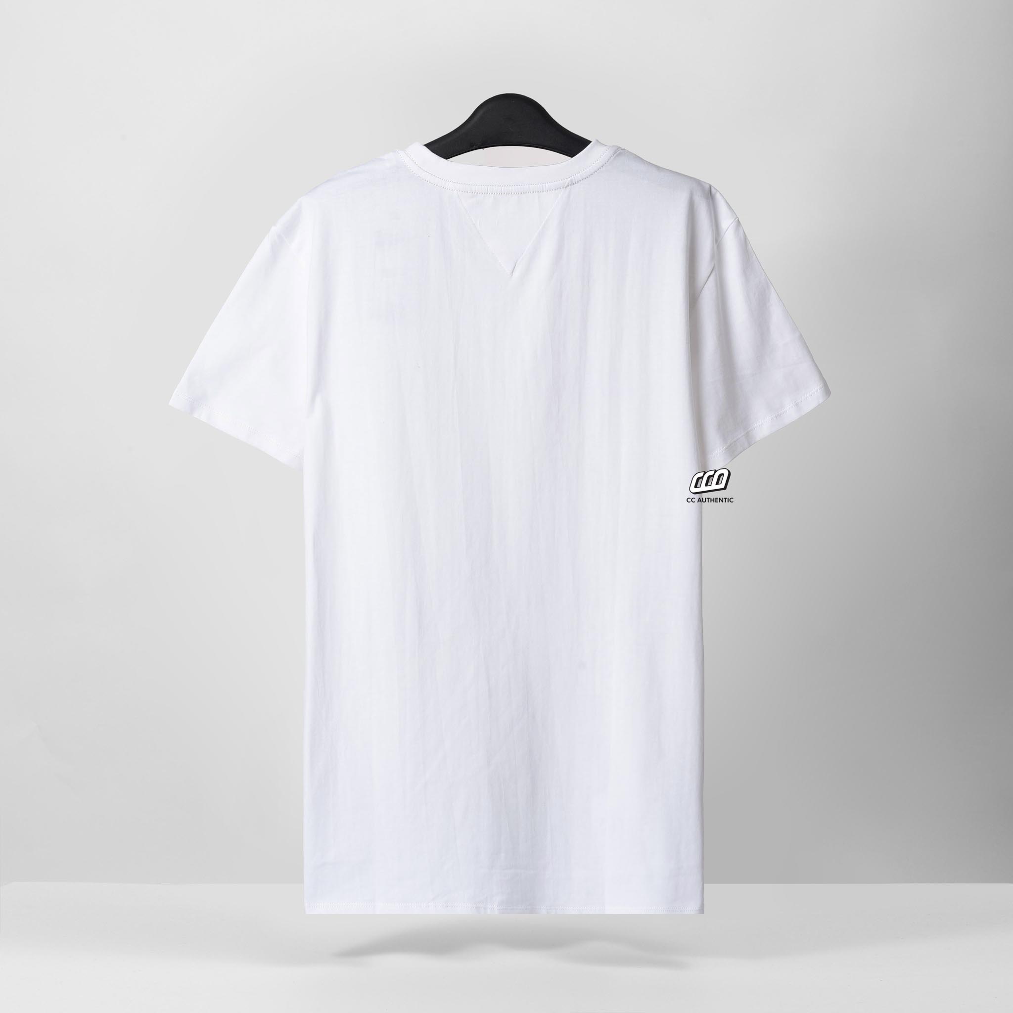 TOMMY HILFIGER NEW YORK STRIPE T-SHIRT - WHITE