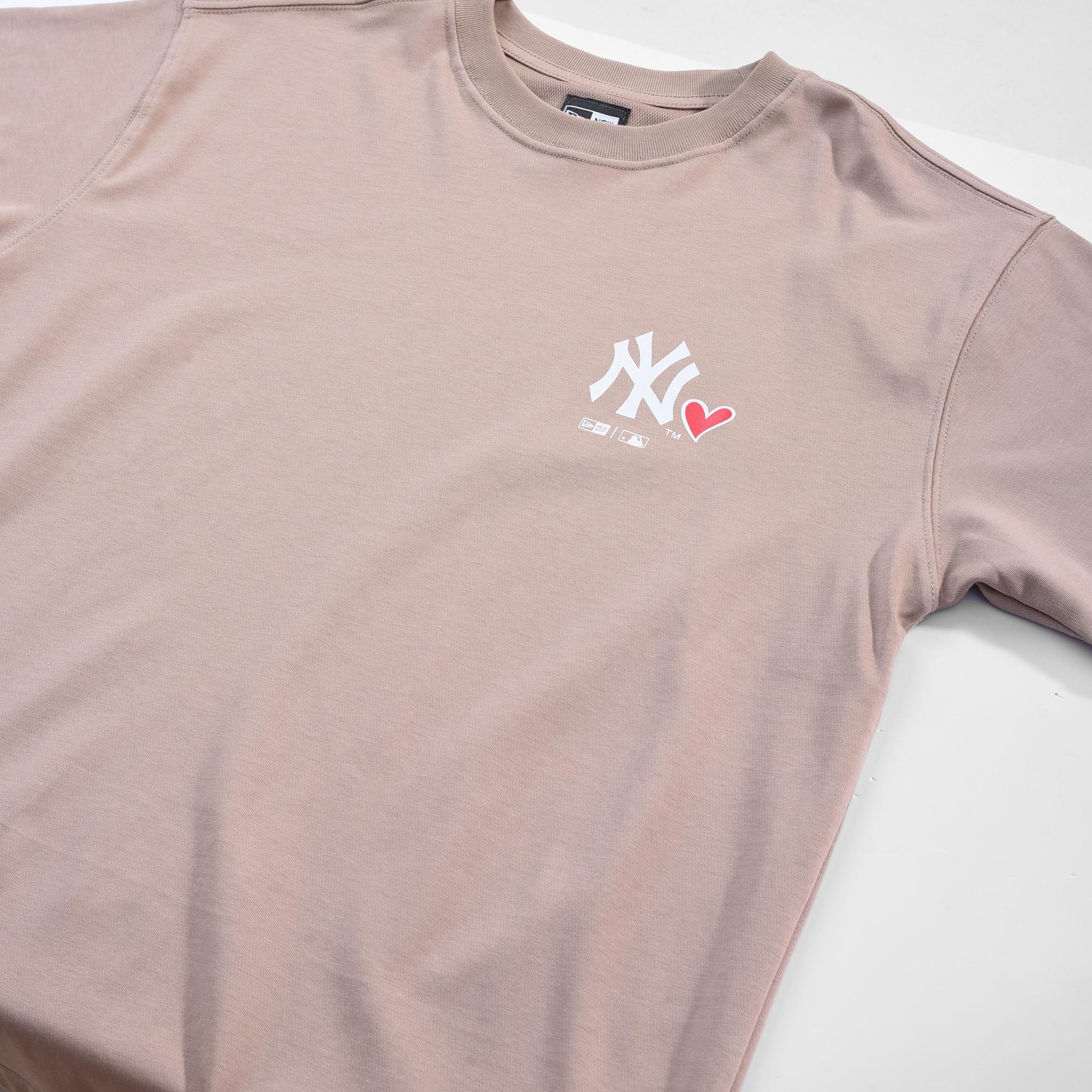 NEW ERA LOVE NEW YORK YANKEES T-SHIRT - KHAKI