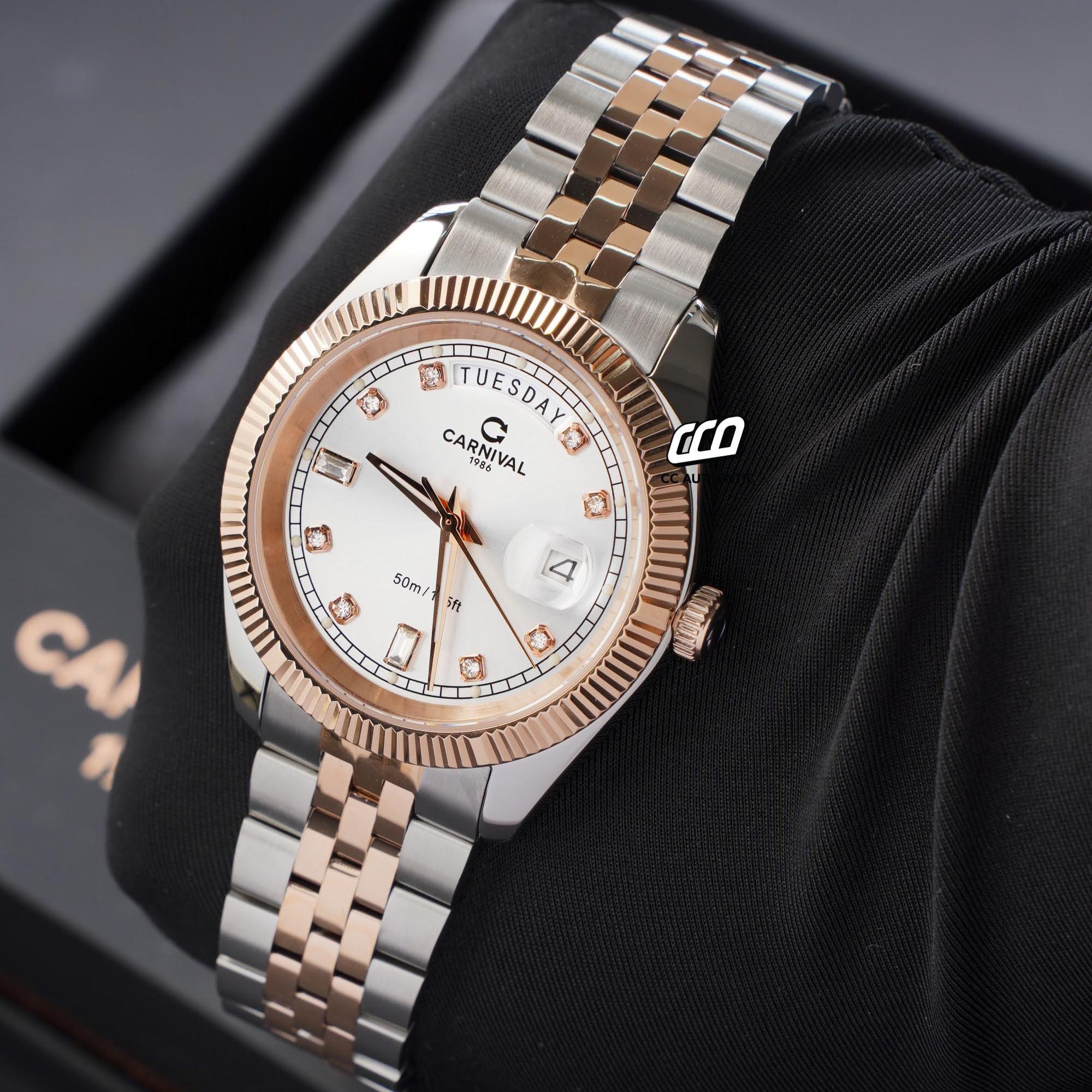 ĐỒNG HỒ NAM CARNIVAL 8190G CH T QUAZT 40MM