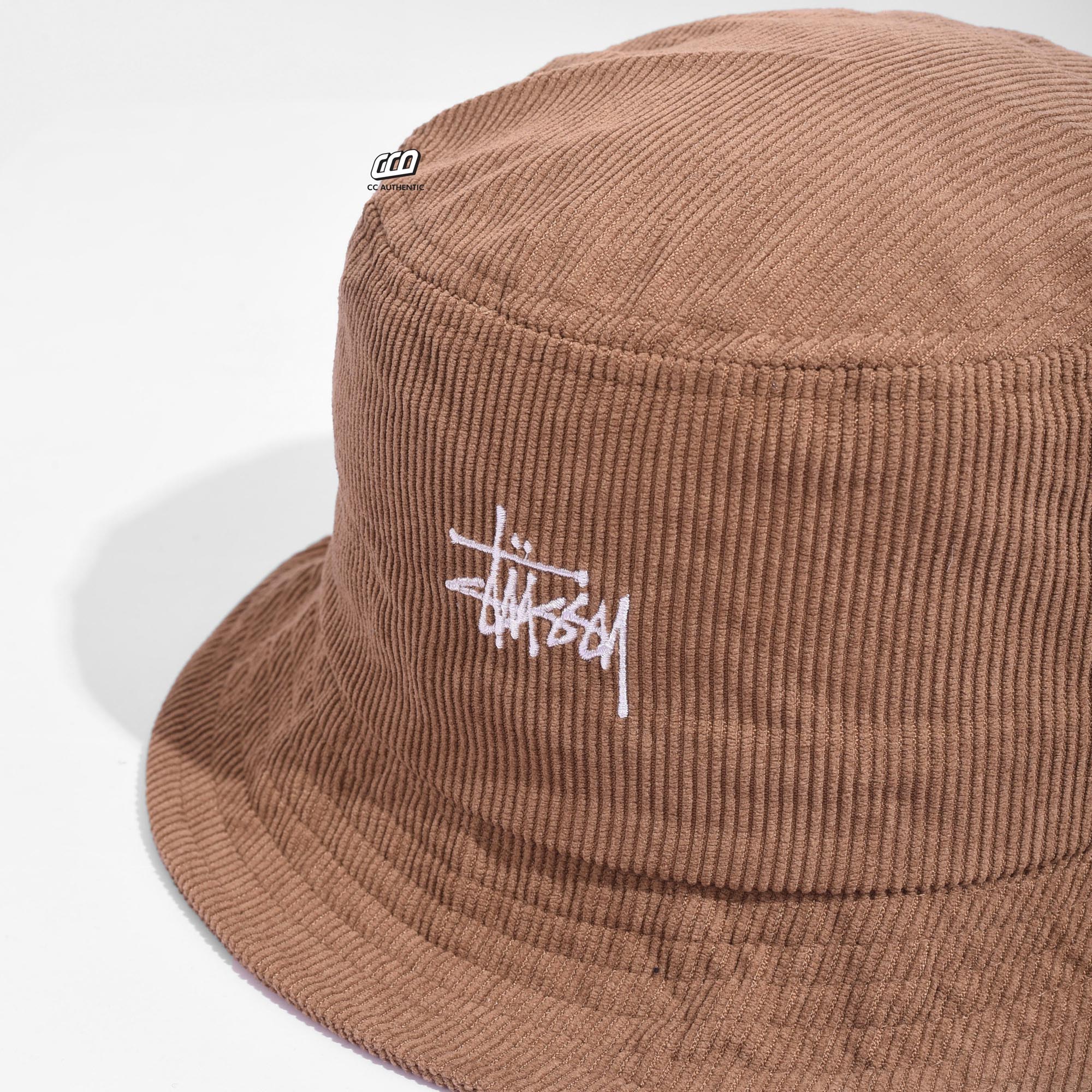 Stussy Graffiti Cord Bucket Hat - Chocolate