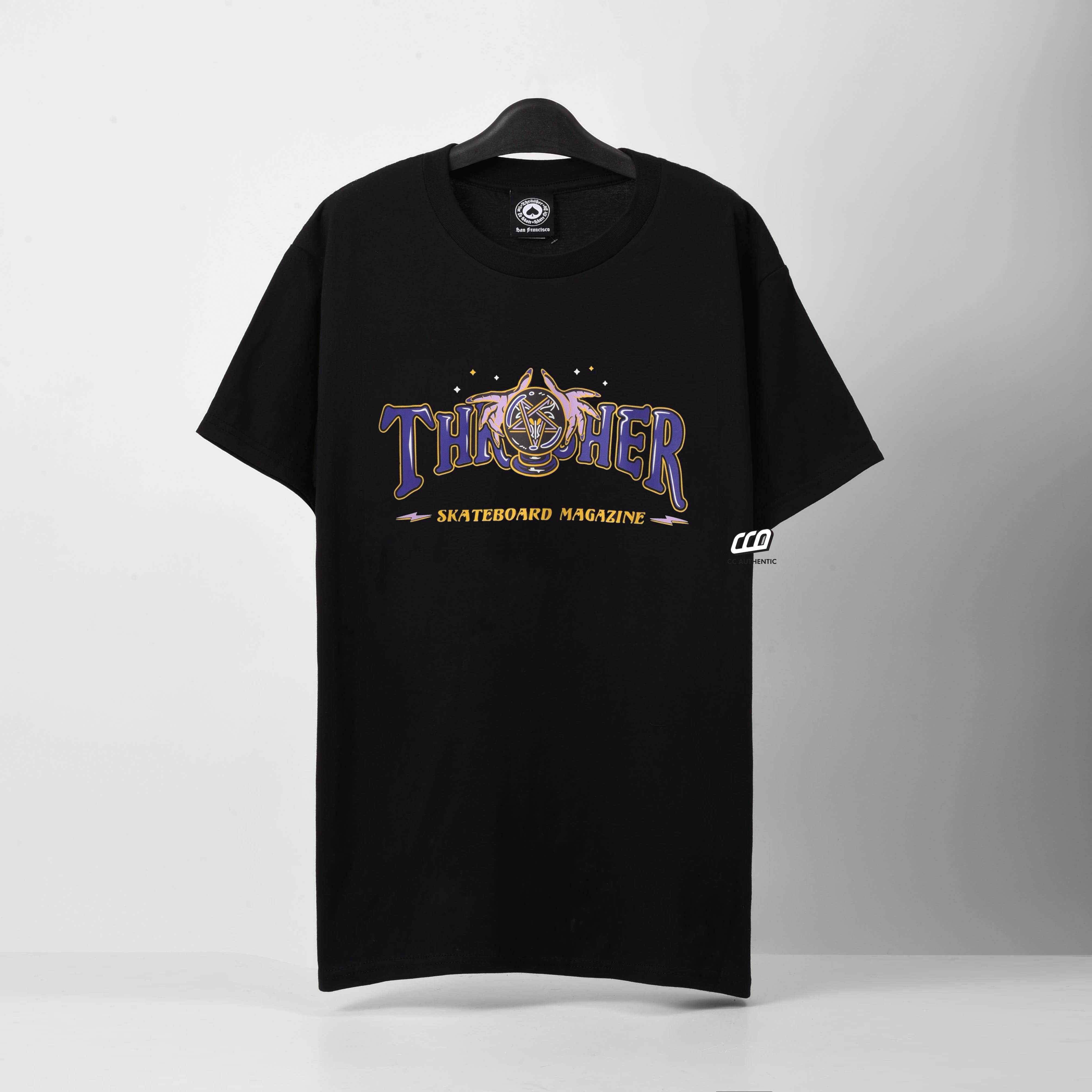 THRASHER FORTUNE T-SHIRT - BLACK