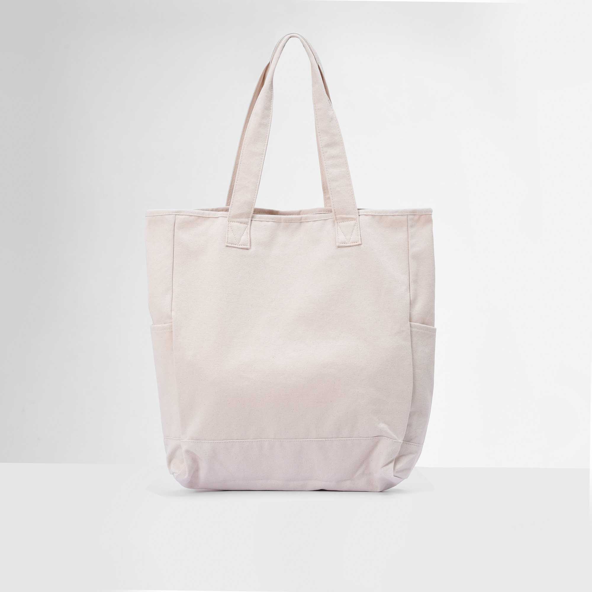 ADIDAS CANVAS TOTE BAG - CREAM