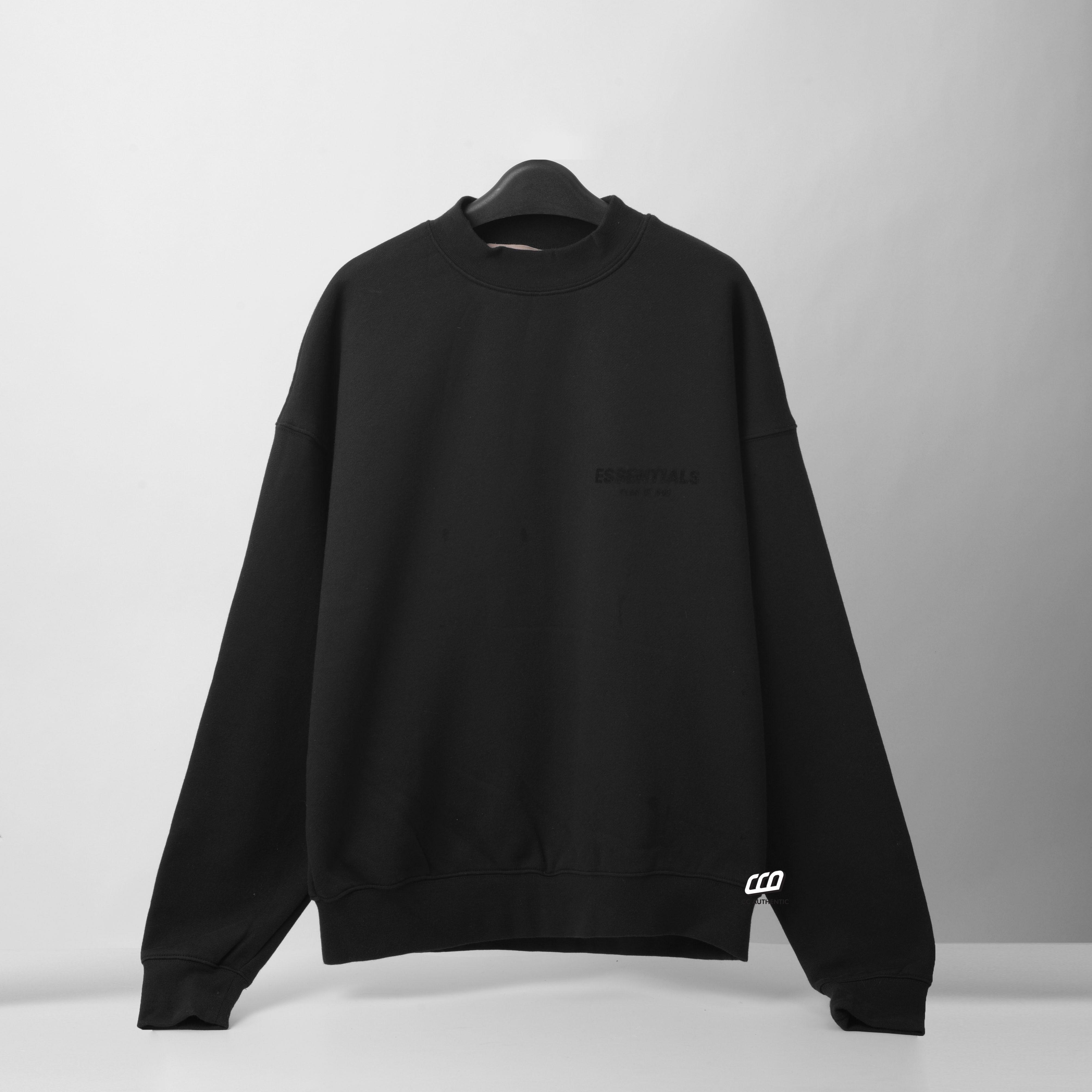 FEAR OF GOD ESSENTIALS SWEATSHIRT - BLACK