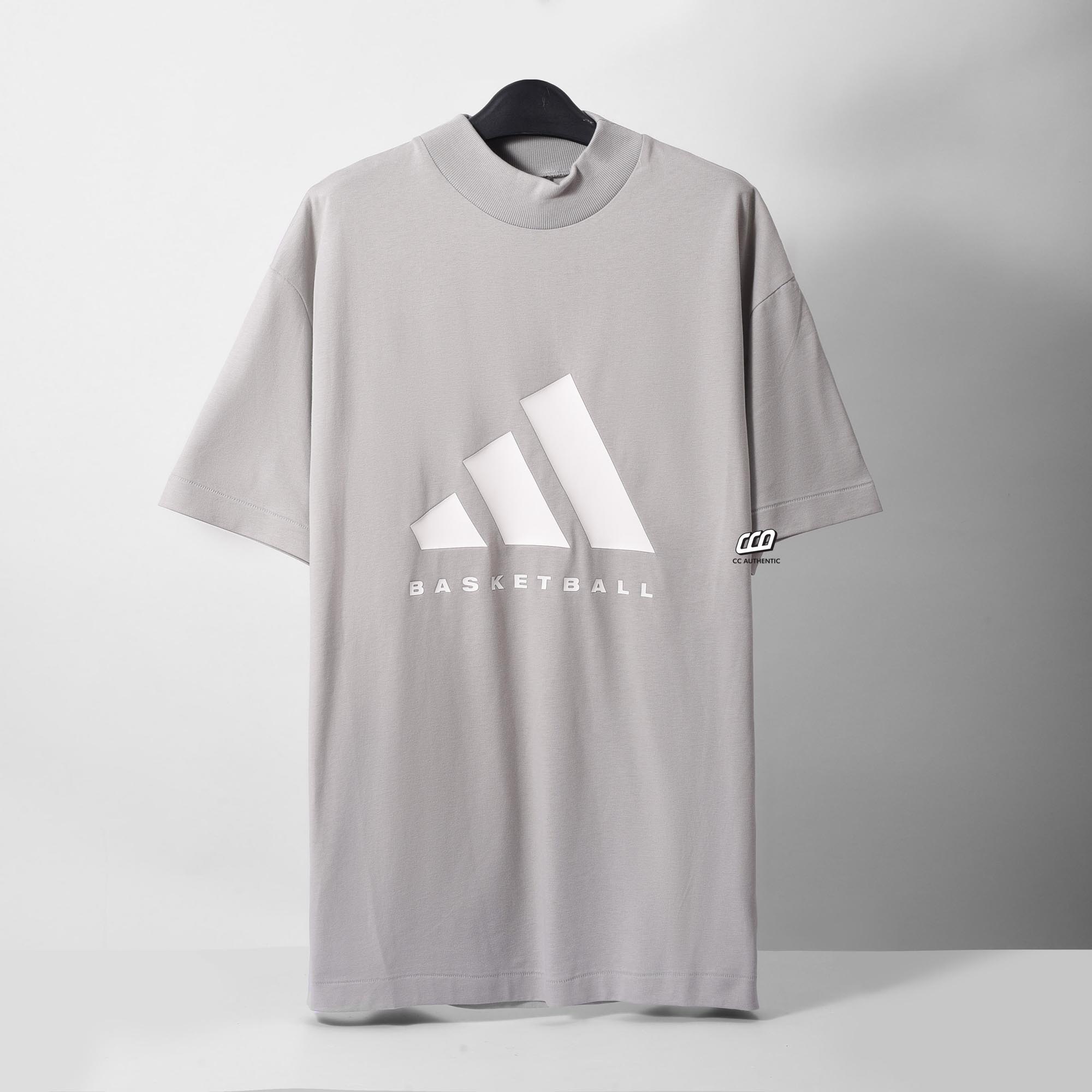 ADIDAS ORIGINALS BASKETBALL T-SHIRT - METAL GREY