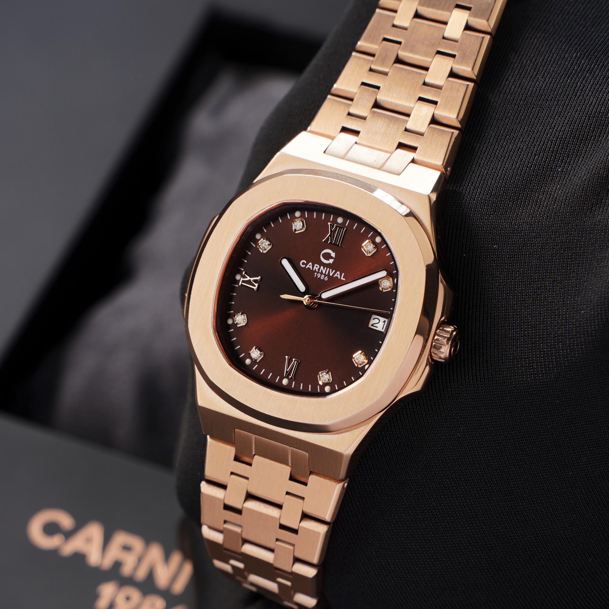 ĐỒNG HỒ NỮ CARNIVAL 8160L VH N QUAZT 34MM