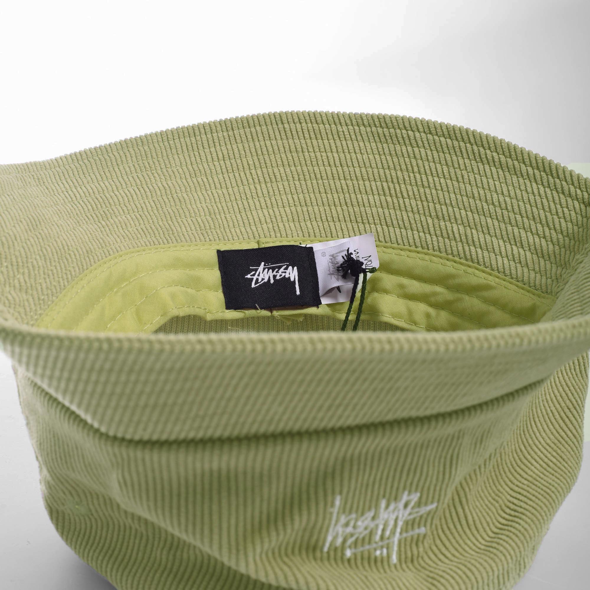 Stussy Graffiti Cord Bucket Hat - LIGHT MILITARY