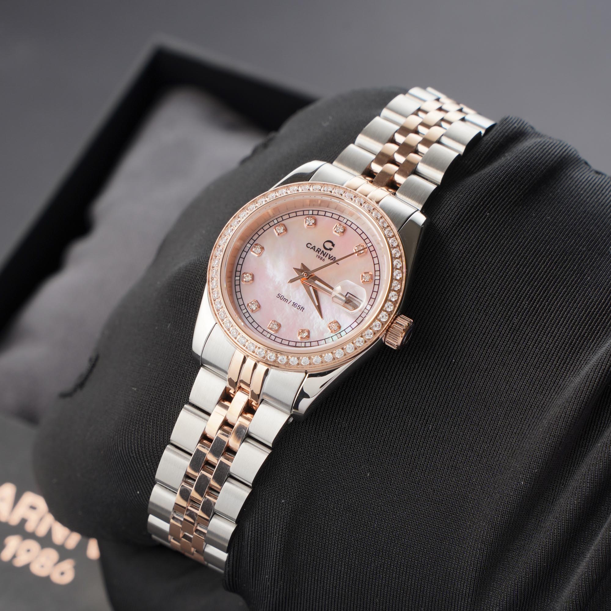 ĐỒNG HỒ NỮ CARNIVAL 8131L2 CH HK QUAZT 32MM