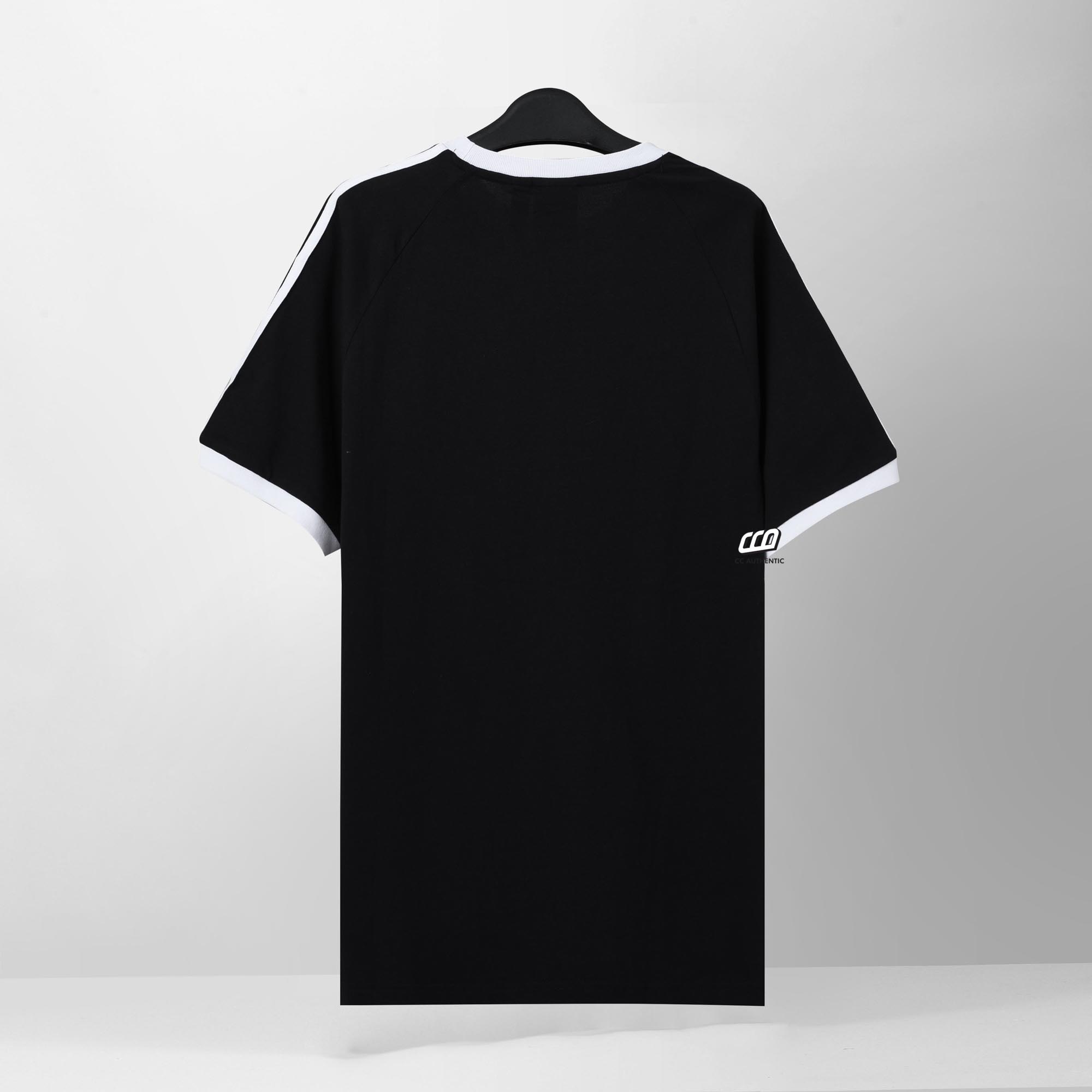 ADIDAS CLASSIC ADICOLOR 3 STRIPES T-SHIRT - BLACK