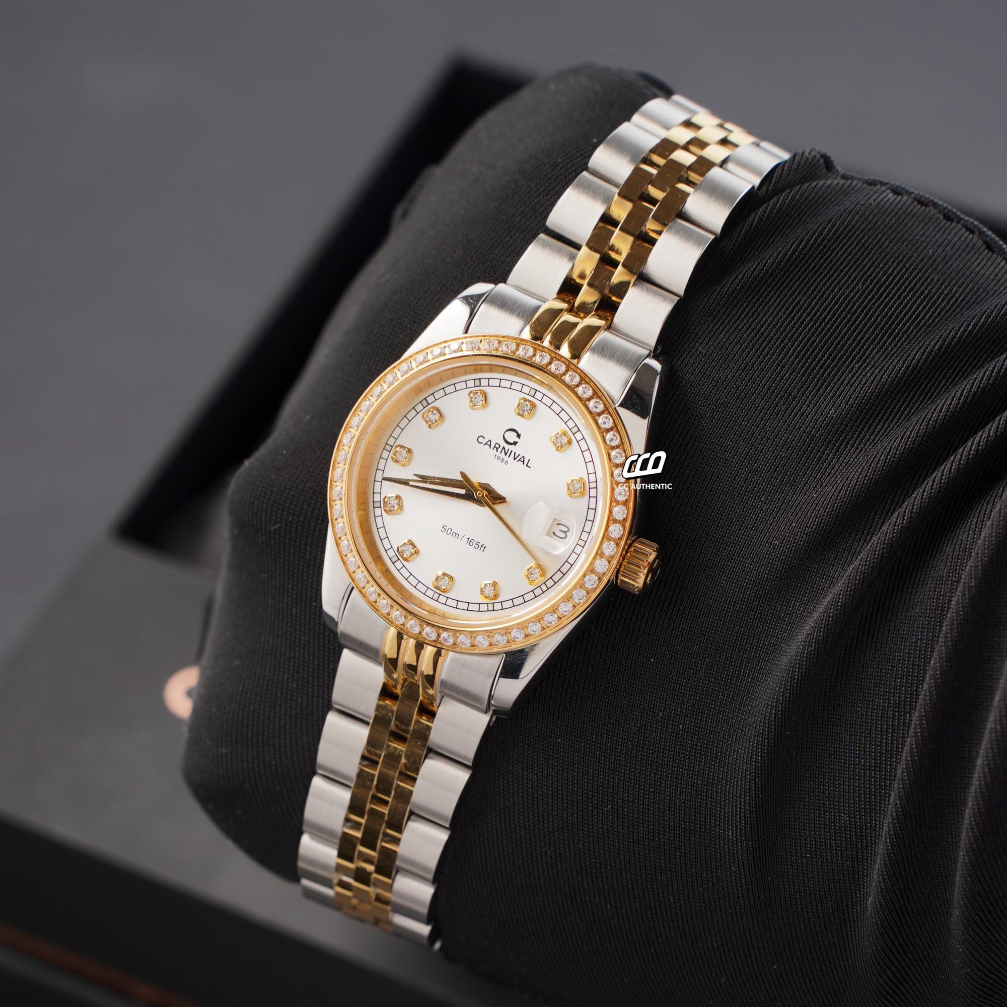 ĐỒNG HỒ NỮ CARNIVAL 8131L2 CV T QUAZT 32MM