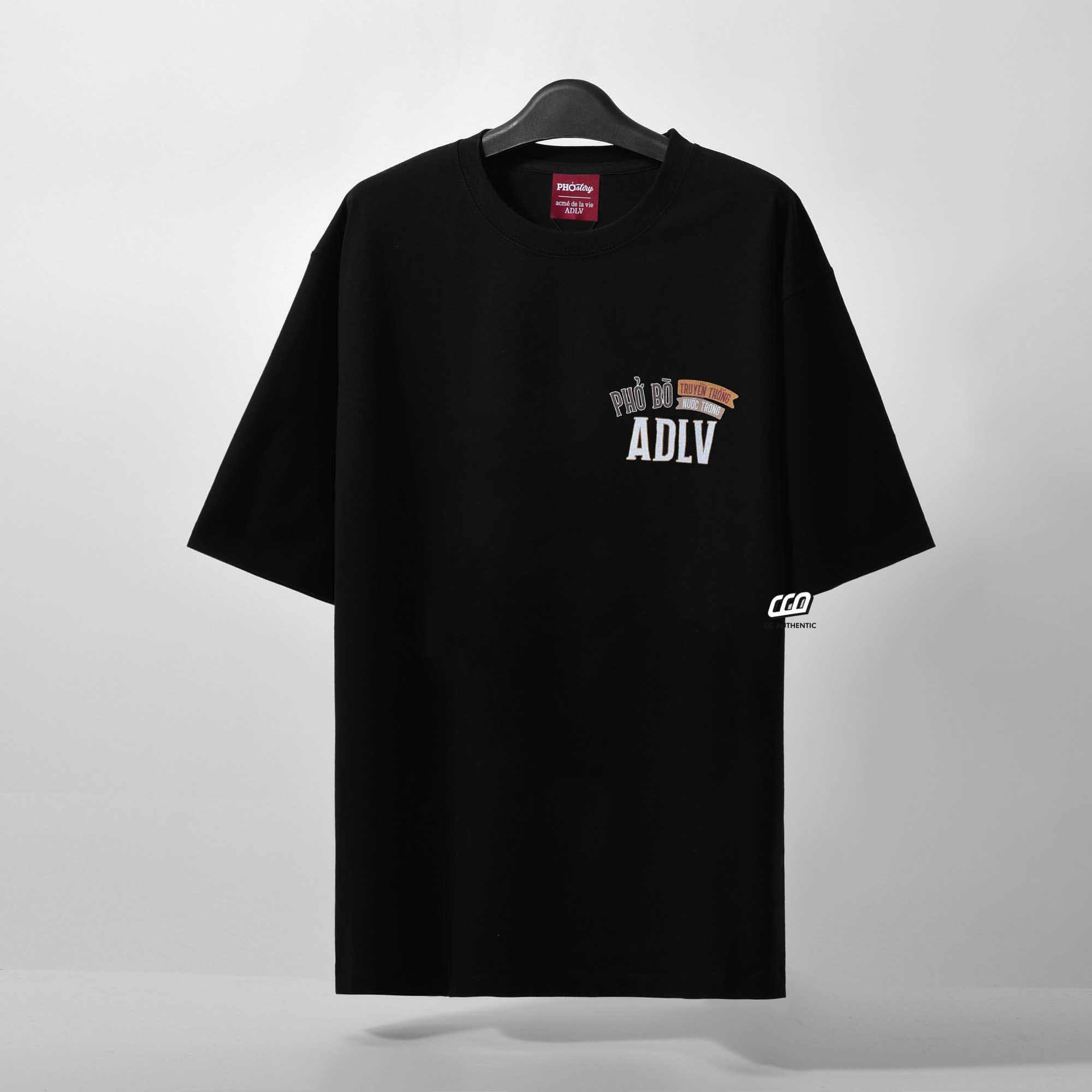 ADLV  X PHO STORY ROAD SIGN BEAR T-SHIRT - BLACK