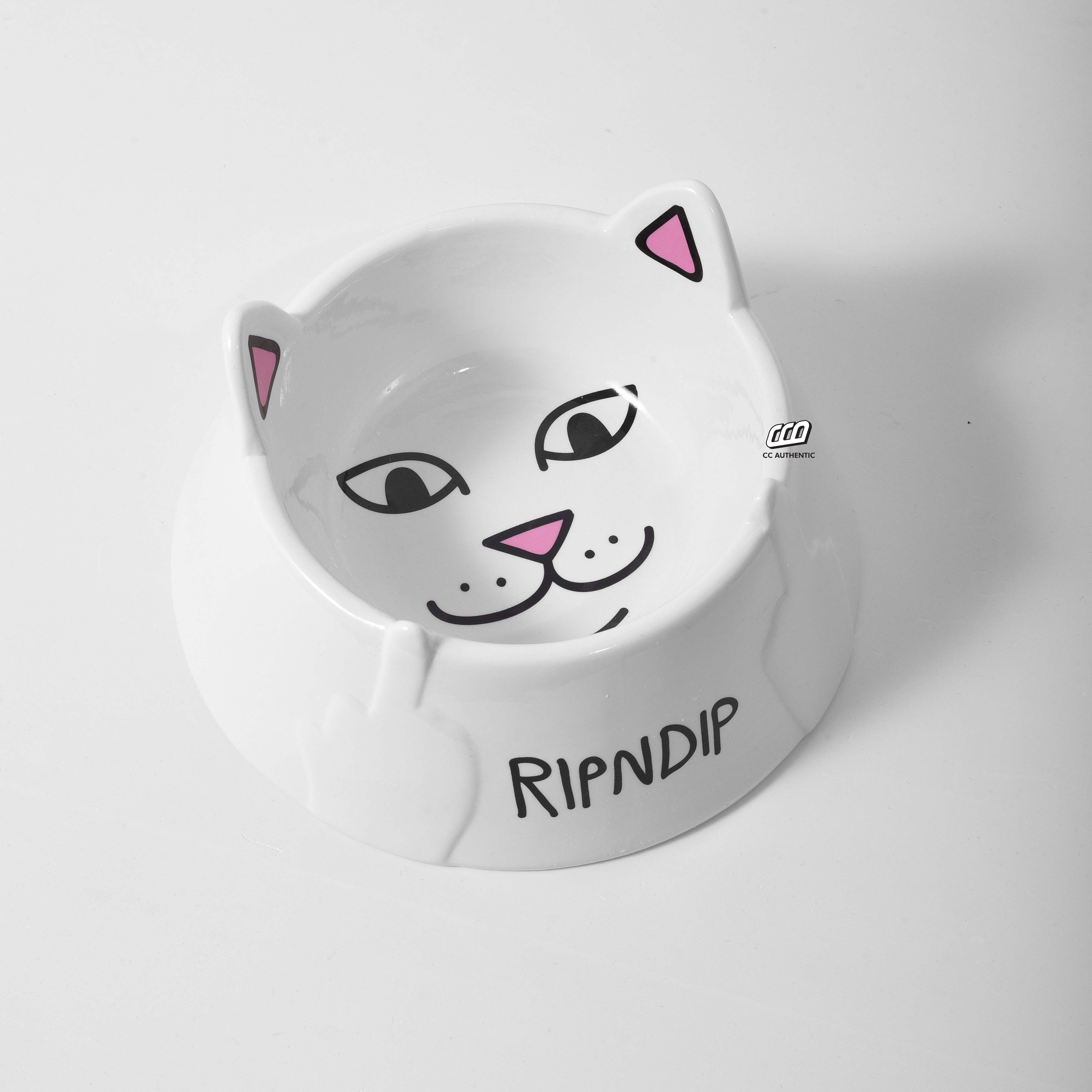 RIPNDIP LORD NERMAL PET BOWL - WHITE