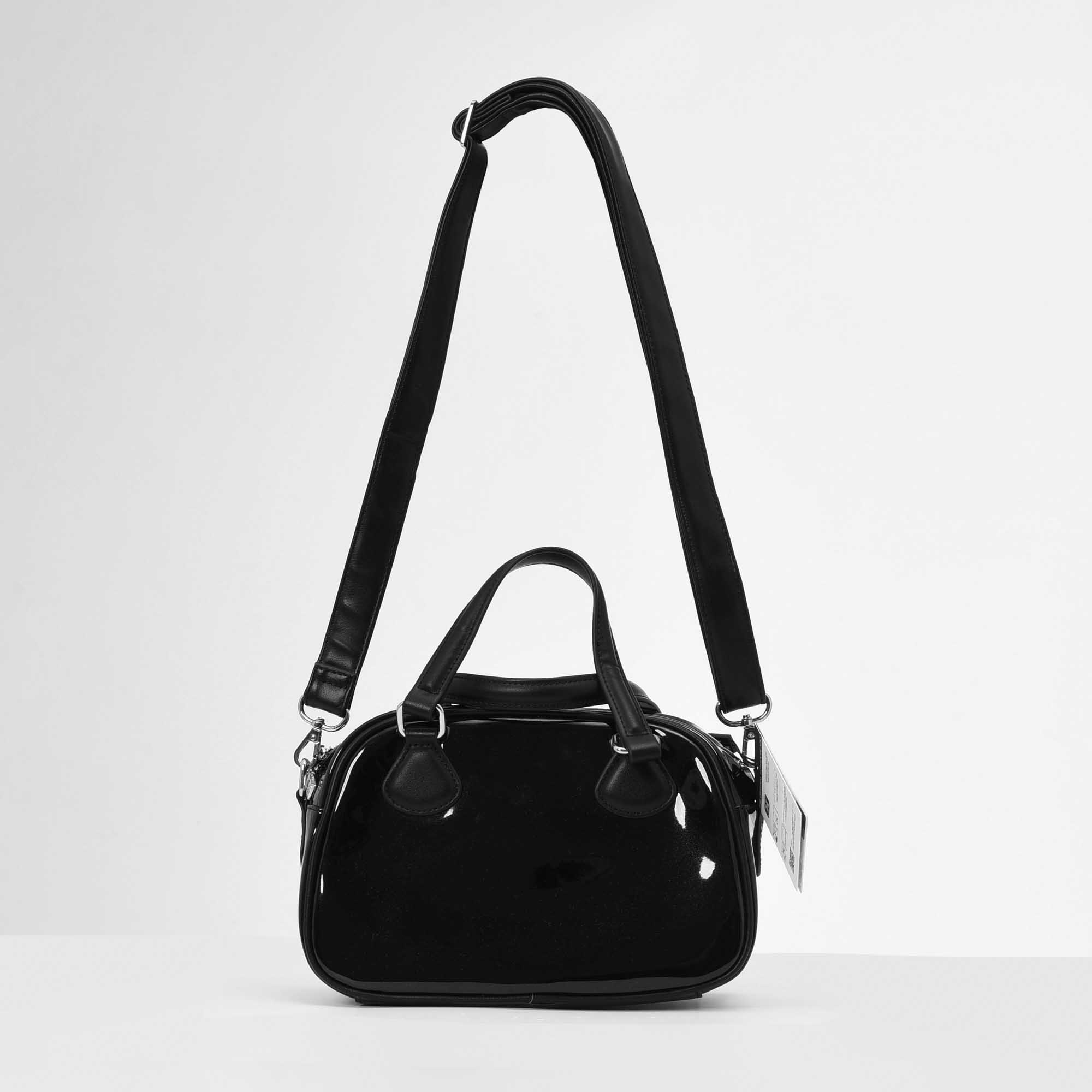 ADLV ENAMEL BOWLING BAG - BLACK