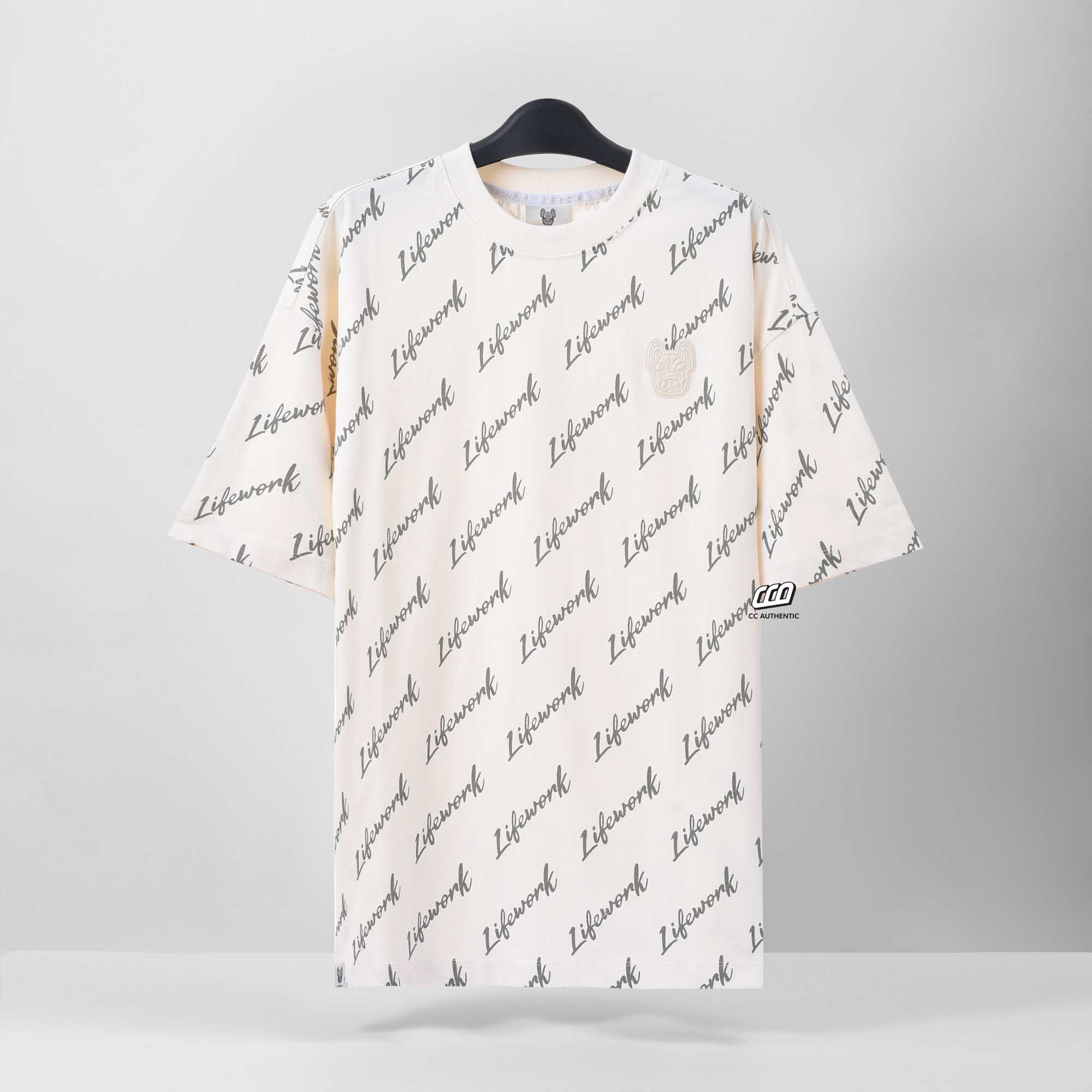 LIFEWORK MONOGRAM SS23 T-SHIRT - IVORY