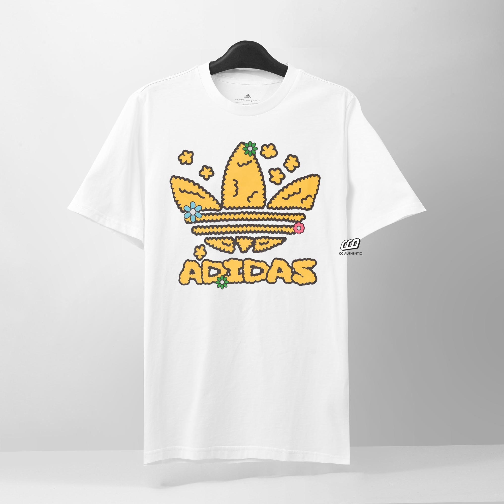 ADIDAS STRACKED TREF T-SHIRT - WHITE