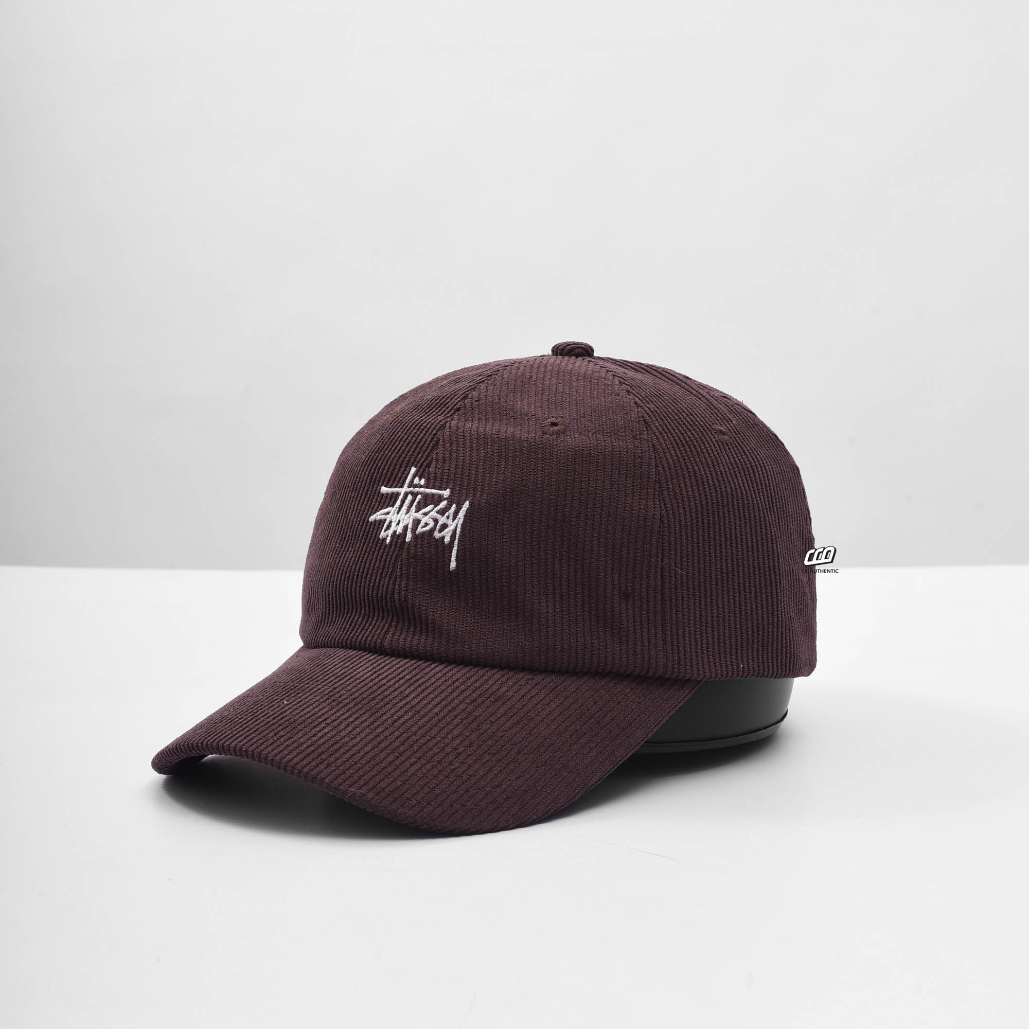 STUSSY GRAFFITI CORD LOW PRO CAP - CHOCOLATE