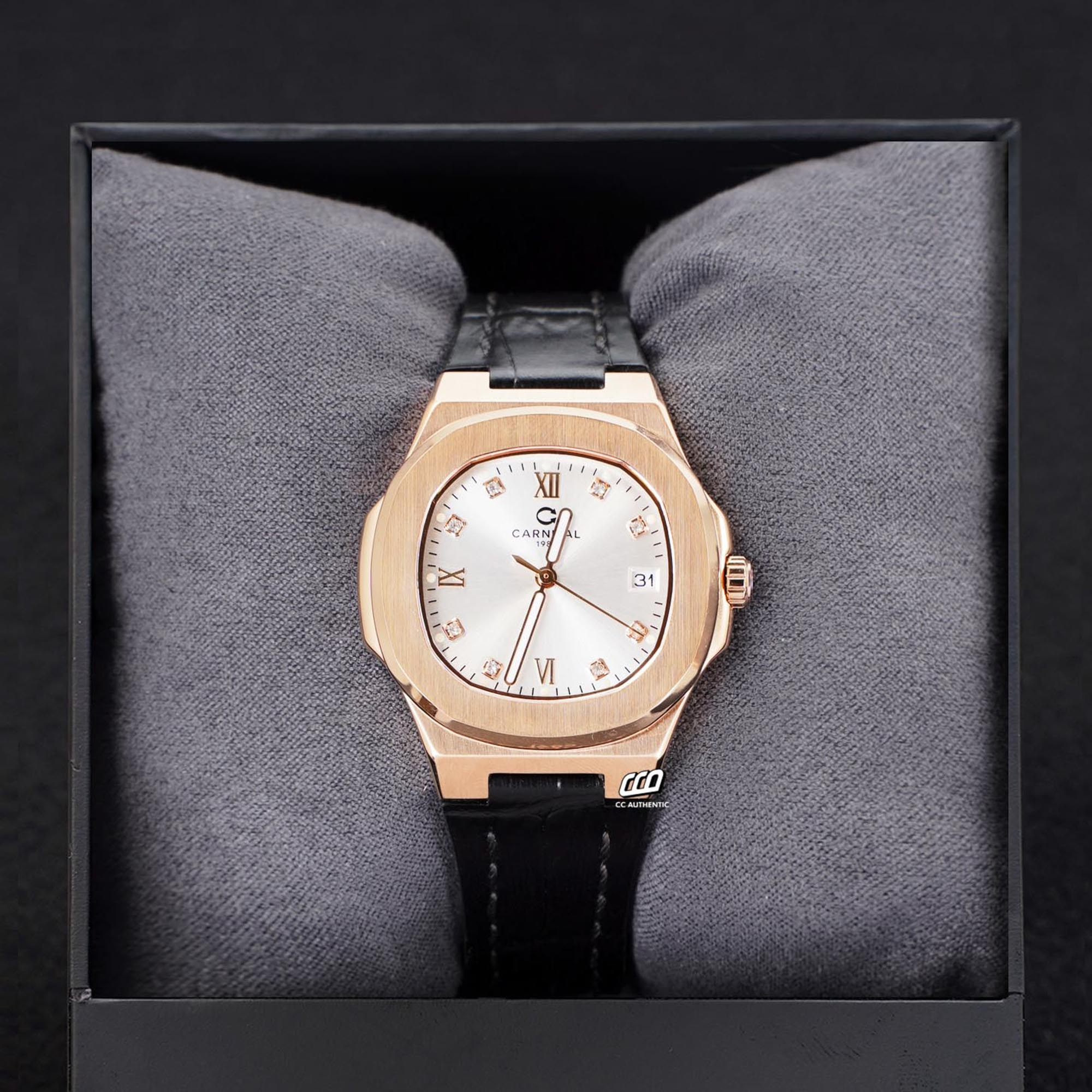 ĐỒNG HỒ NỮ CARNIVAL 8160L VH DD T QUAZT 34MM