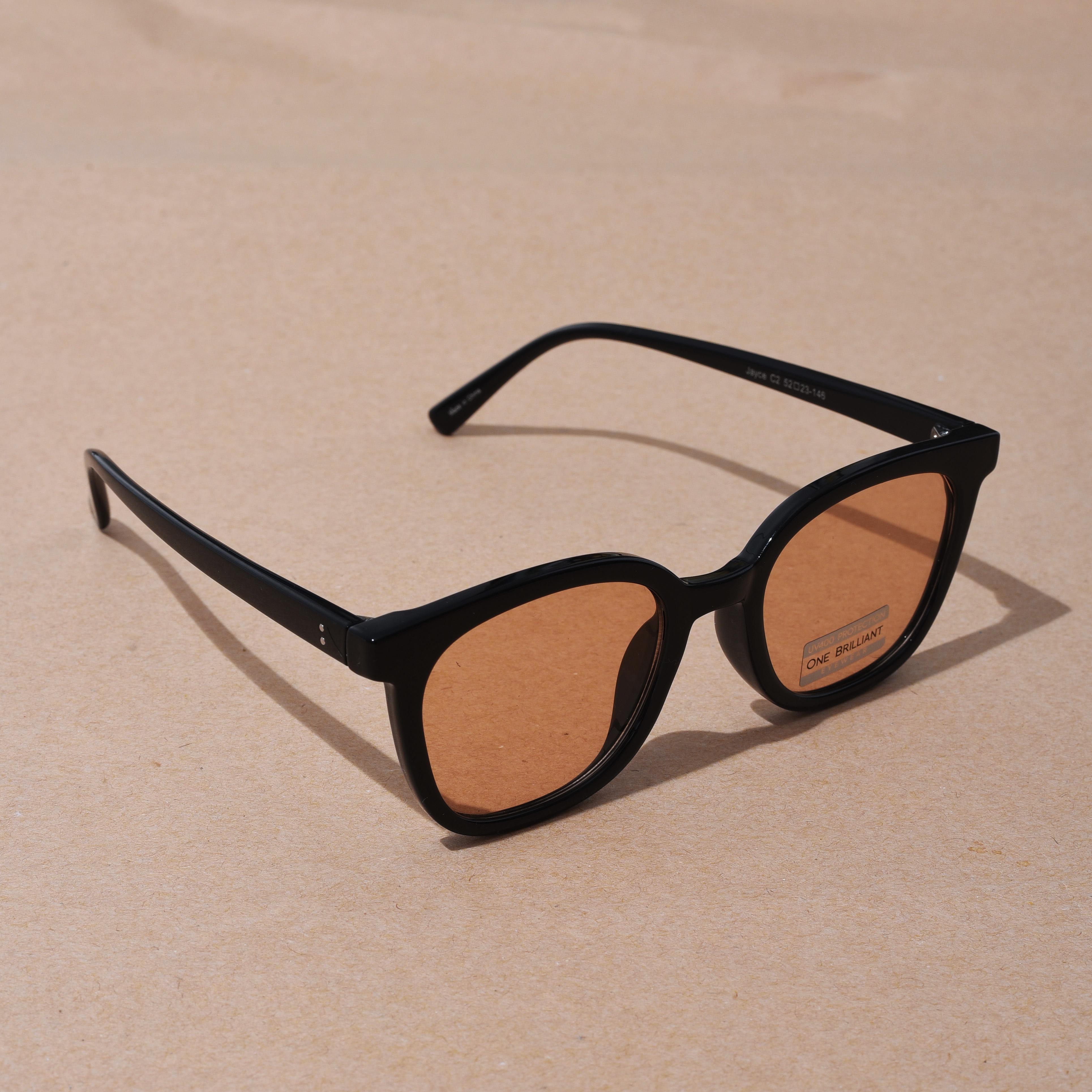 ONE BRILLIANT JAYCE SUNGLASSES - BLACK/ORANGE