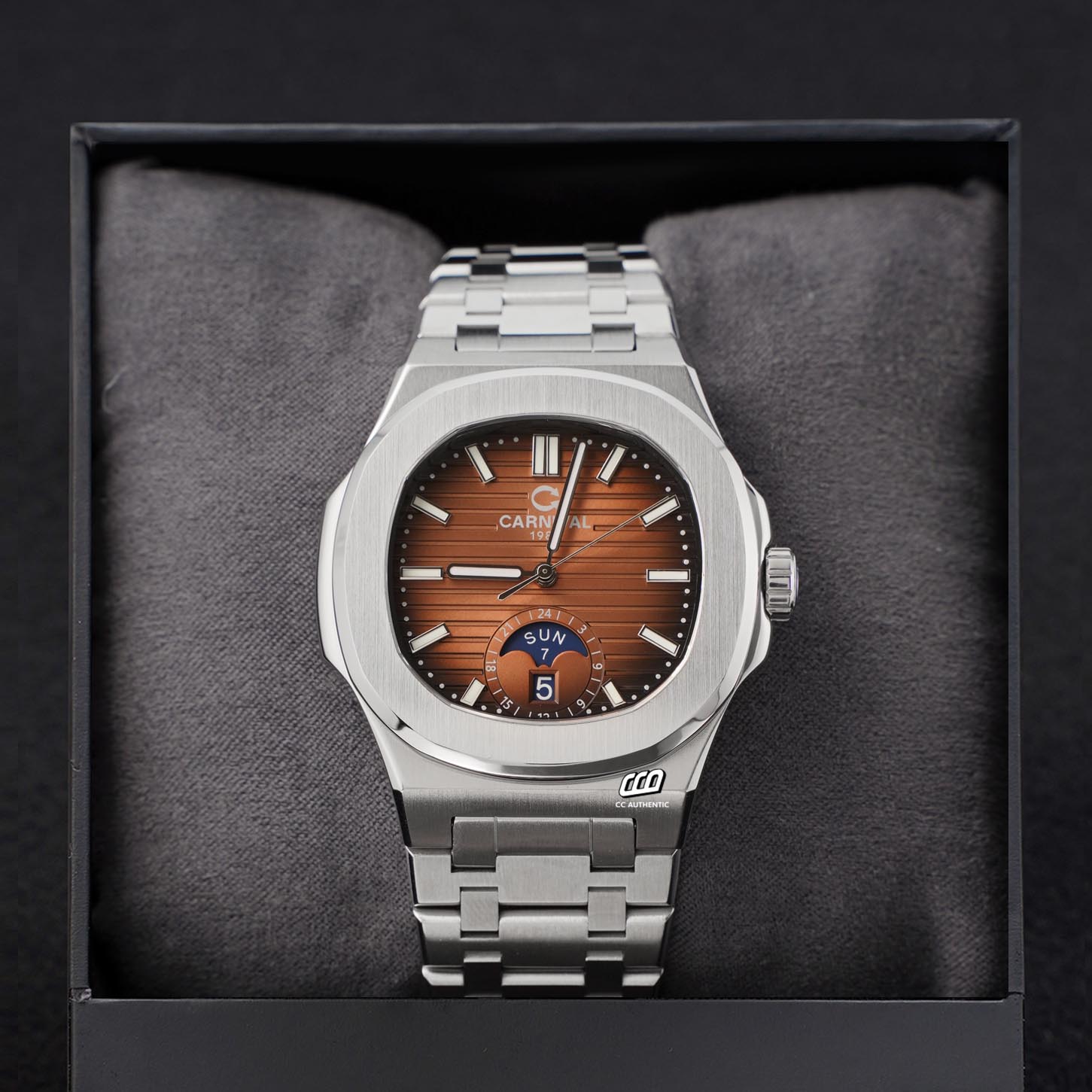 ĐỒNG HỒ NAM CARNIVAL 8110G1 VT N AUTOMATIC 41MM