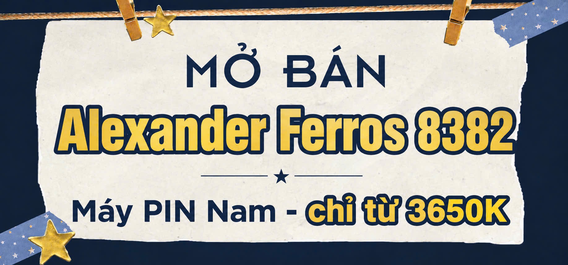 MỞ BÁN ALEXANDER FERROS 8382