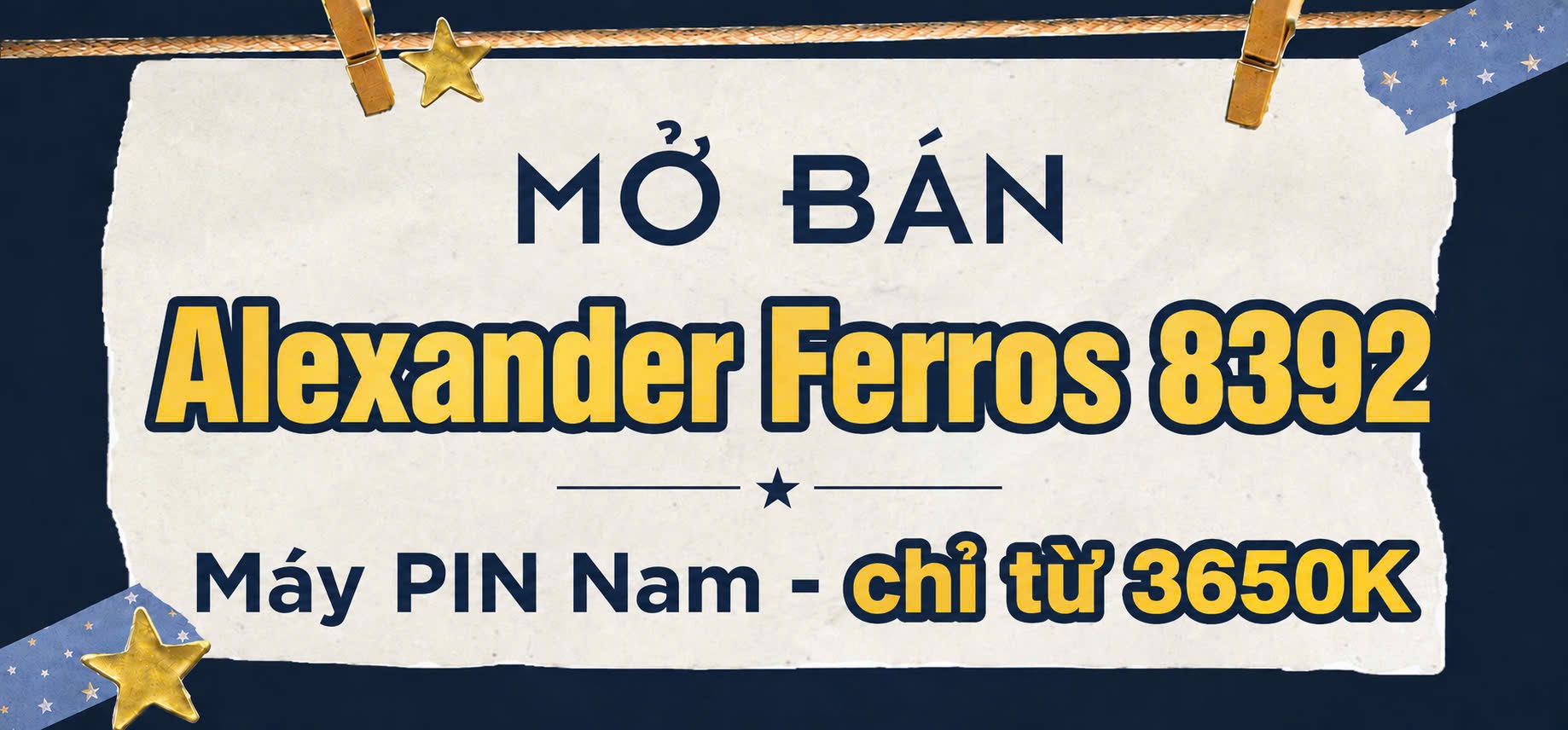 MỞ BÁN ALEXANDER FERROS 8392