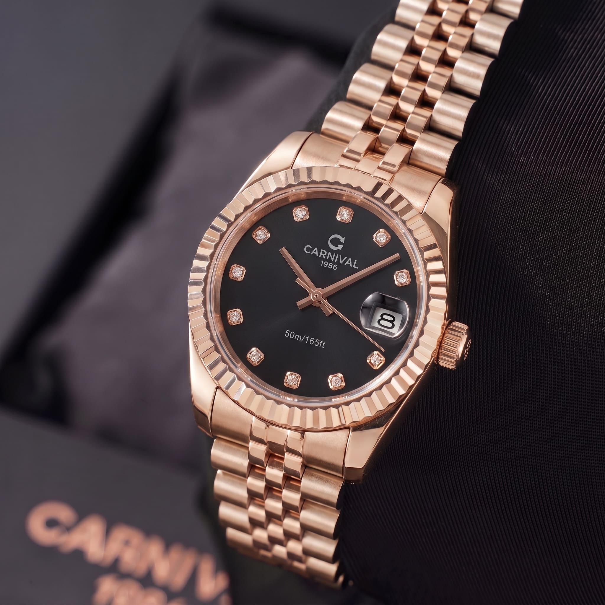 ĐỒNG HỒ NỮ CARNIVAL 8250L VH DK QUARTZ 32MM