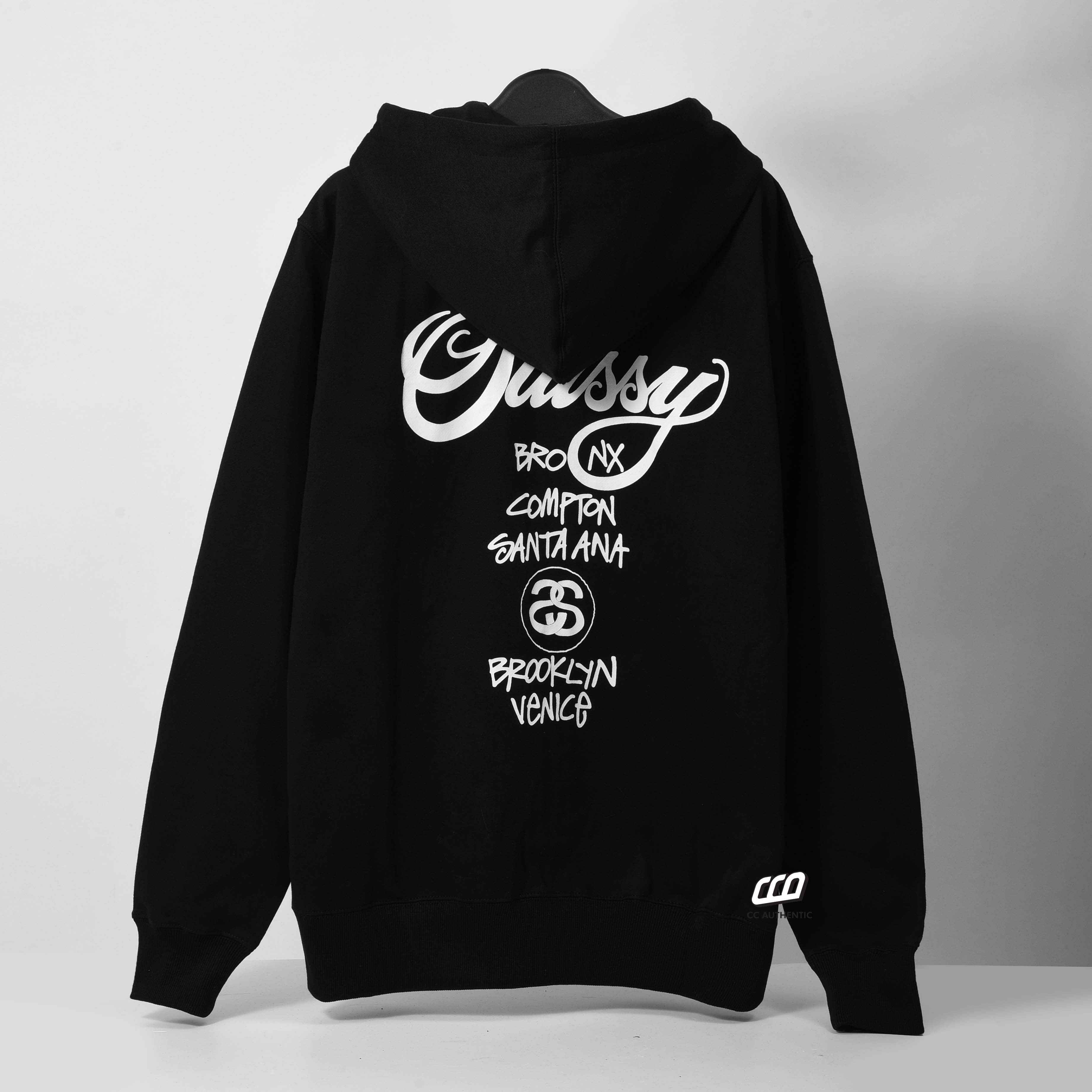 期間限定お試し価格】 stussy World Tour Zip Hoodie Black - トップス