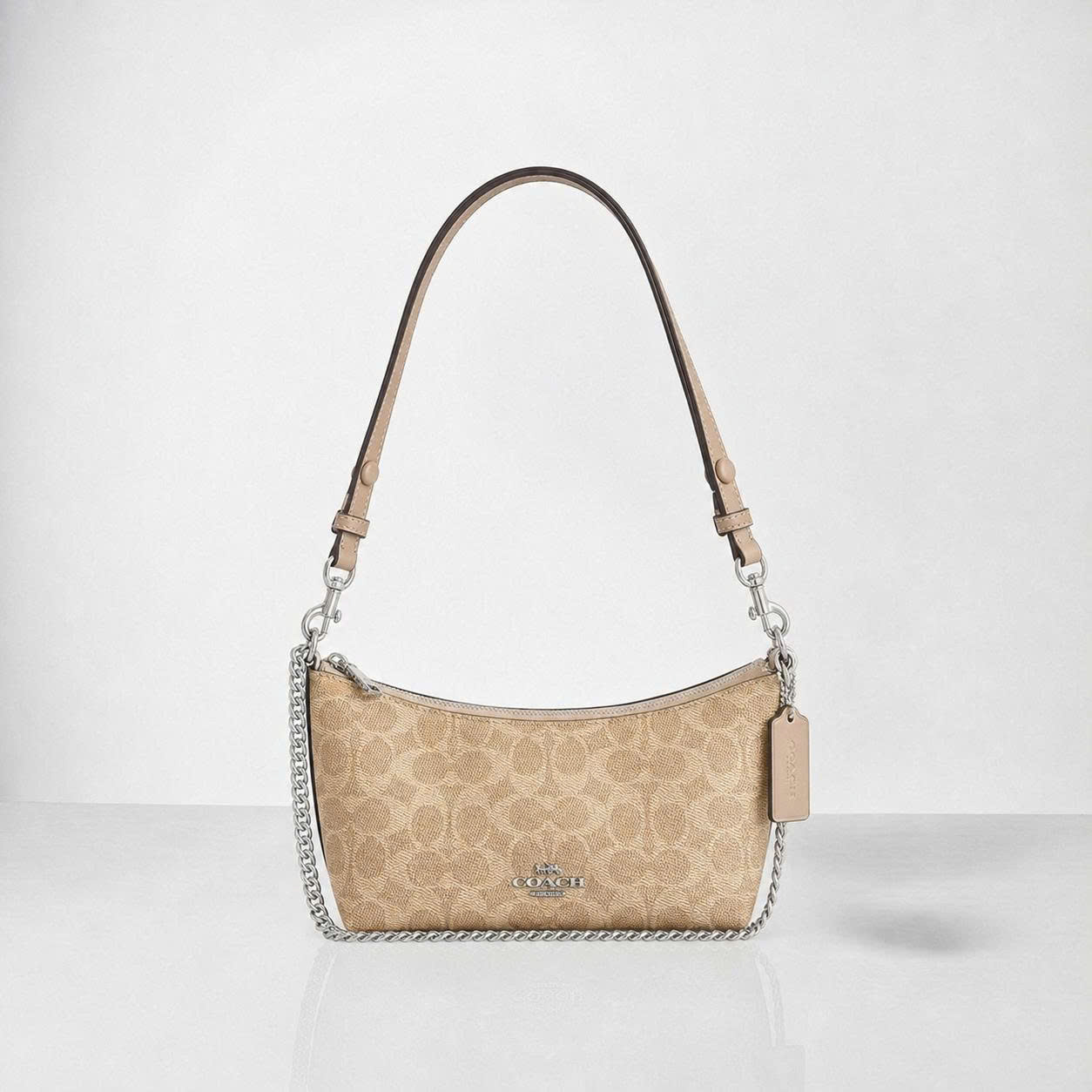 COACH CAITLIN SHOULDER BAG - SAND