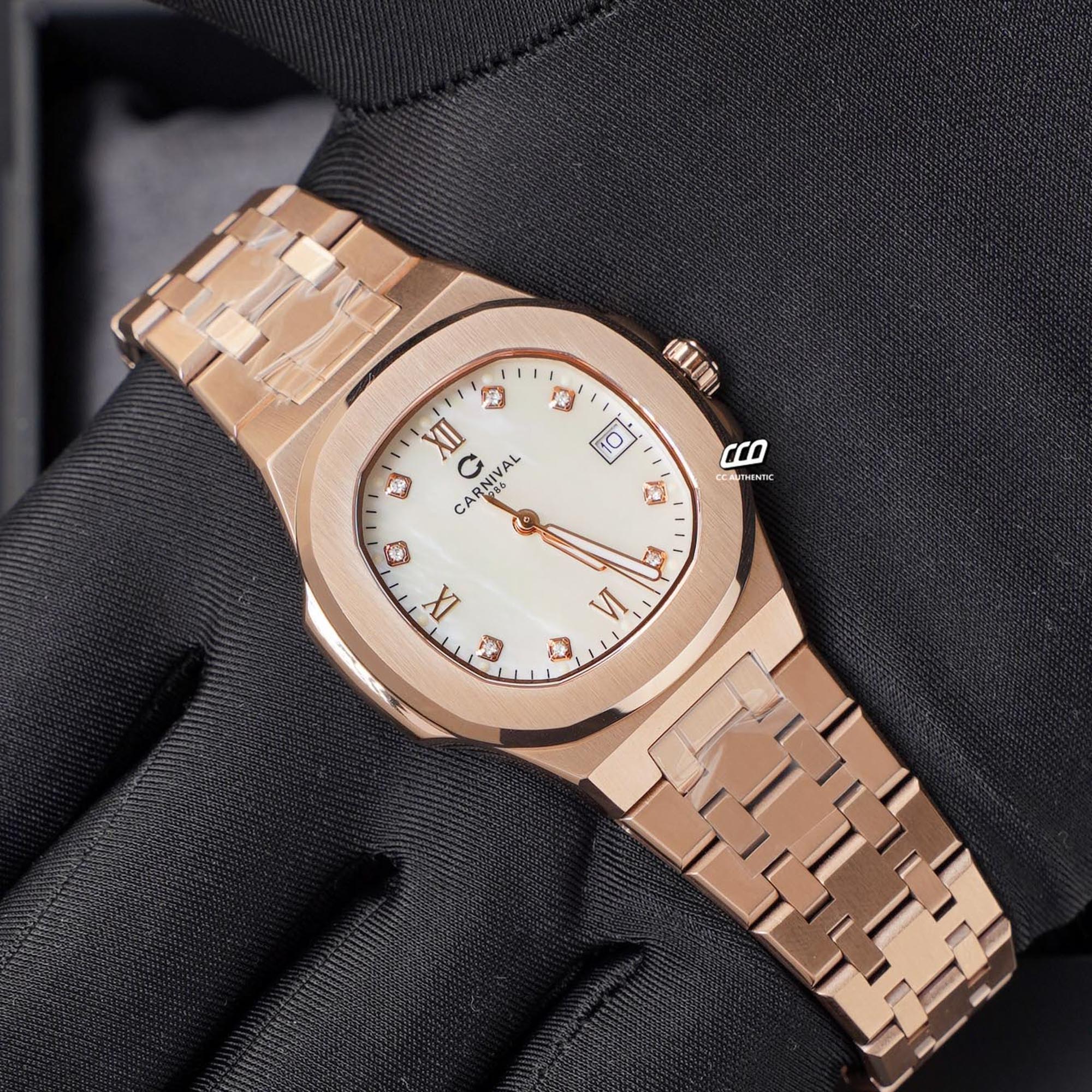 ĐỒNG HỒ NỮ CARNIVAL 8160L VH TK QUAZT 34MM