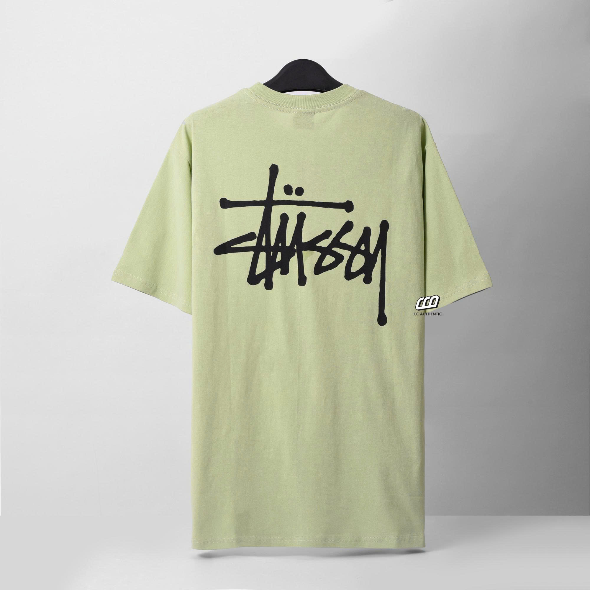 STUSSY BASIC TSHIRT - SAGE