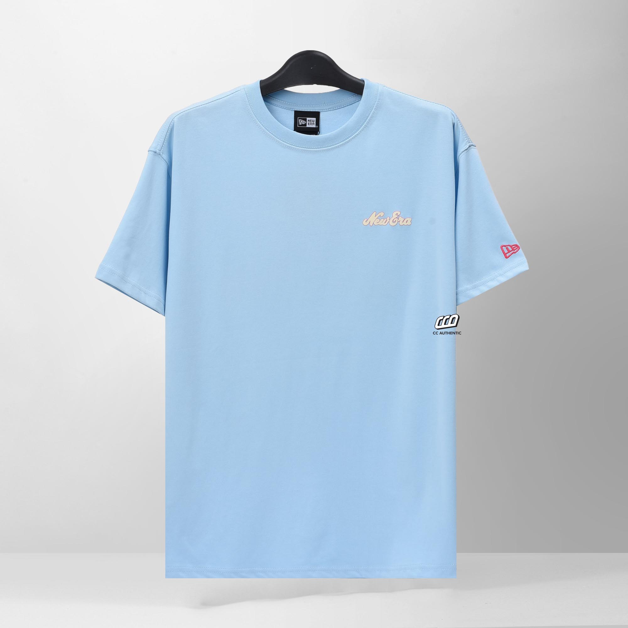 NEW ERA 100% CAPHEAD T-SHIRT - SKY BLUE