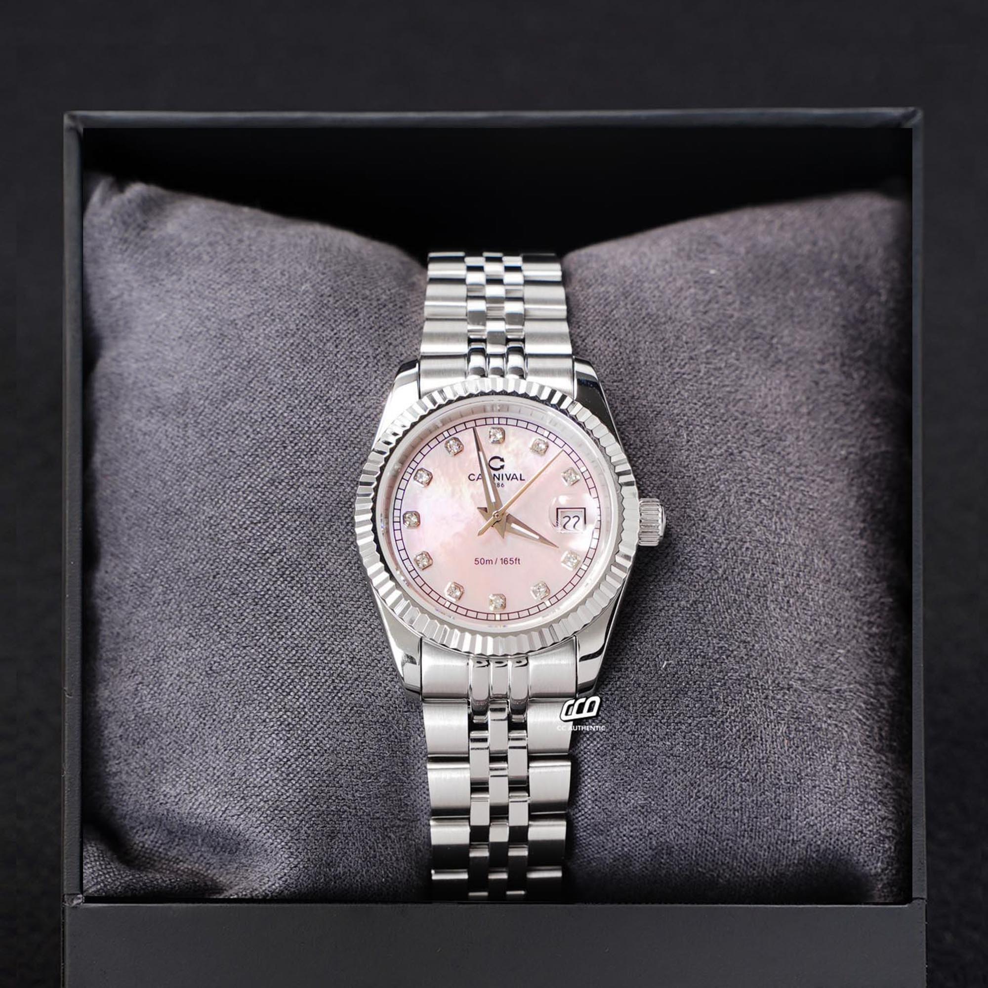 ĐỒNG HỒ NỮ CARNIVAL 8131L VT HK QUAZT 32MM