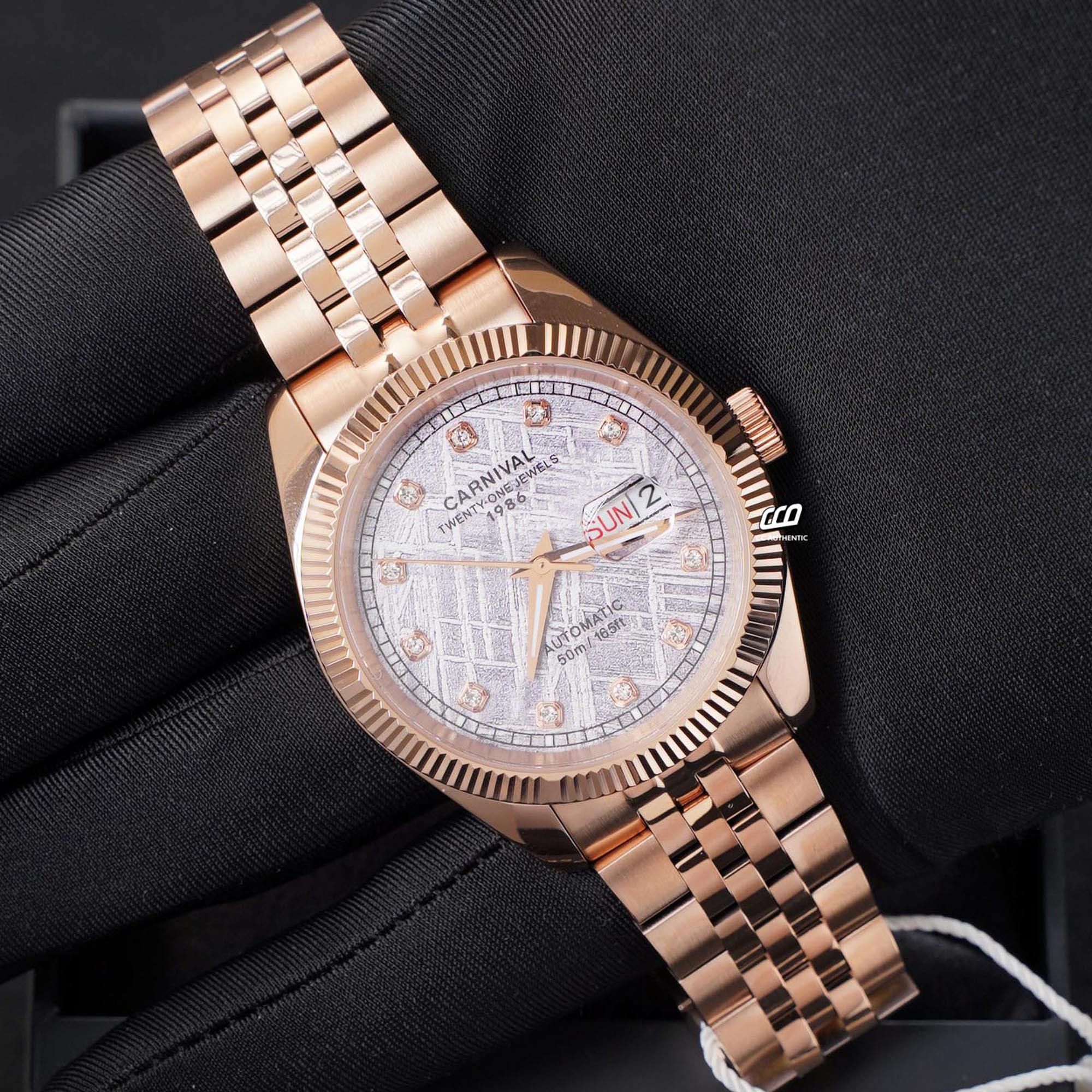 ĐỒNG HỒ NAM CARNIVAL 8131G VH TT AUTOMATIC 41MM