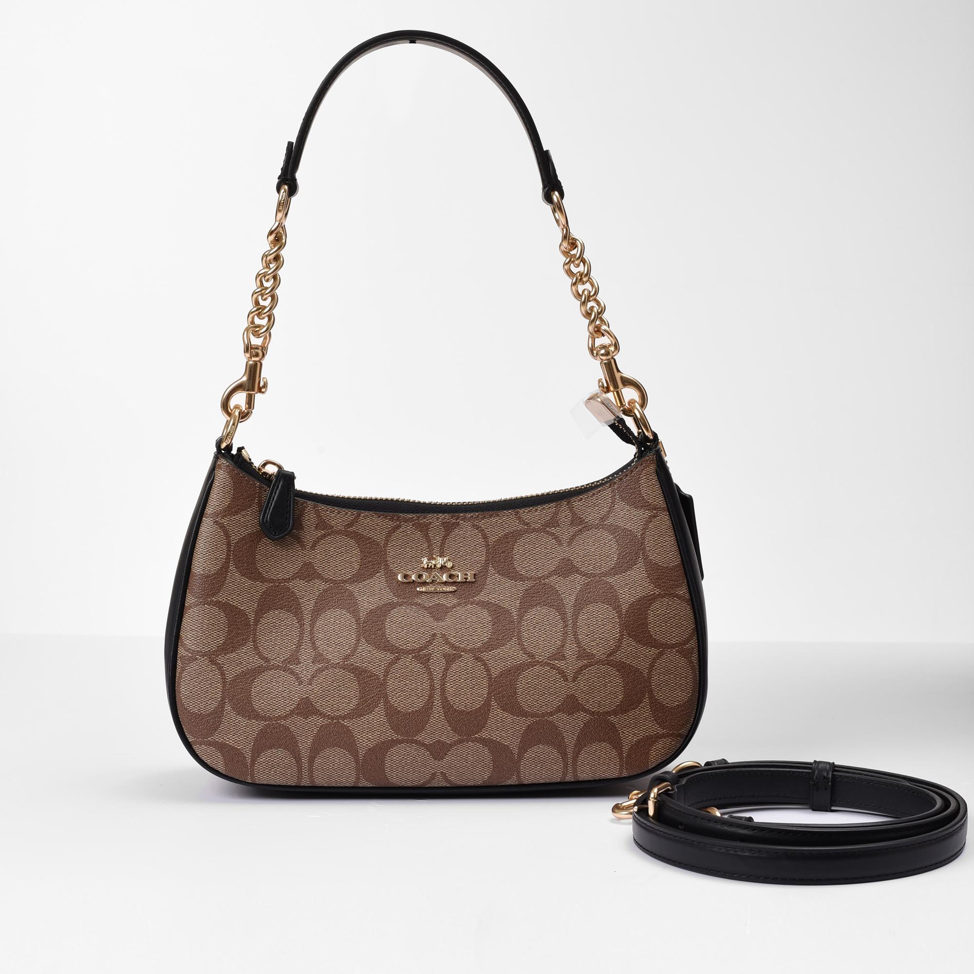 COACH SIGNATURE TERI BAG - BEIGE