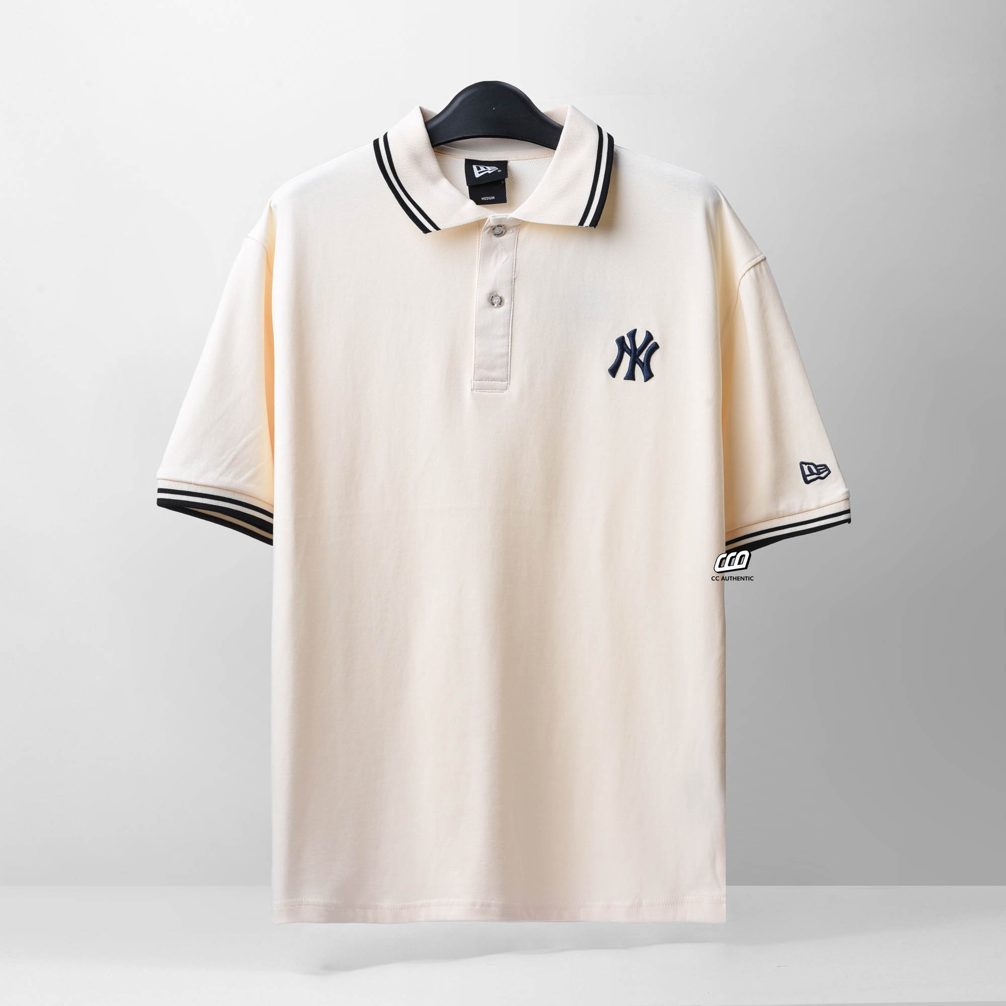 NEW ERA GRNY POLO SHIRT - IVORY