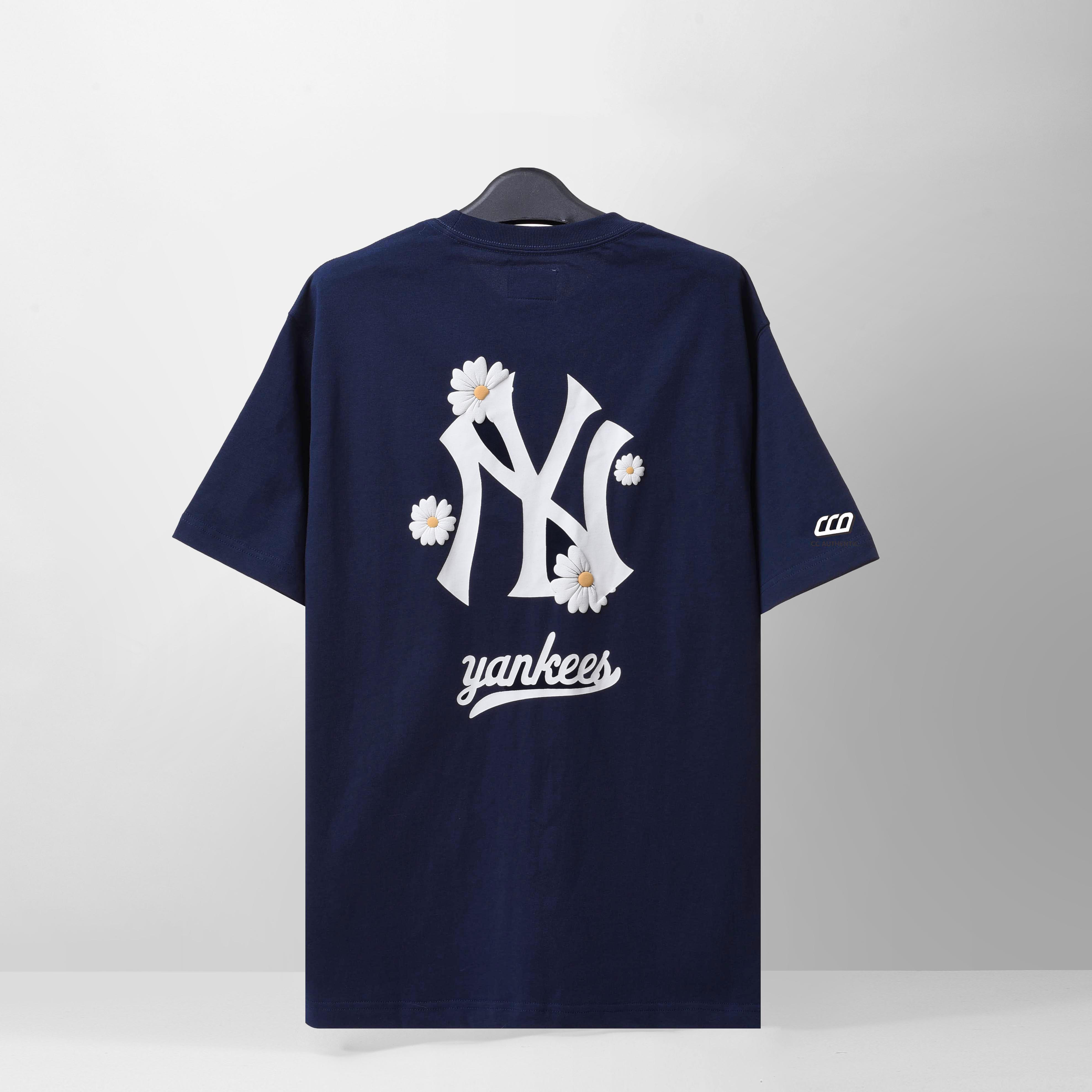 NEW ERA NYYK FLOWERS T-SHIRT - NAVY