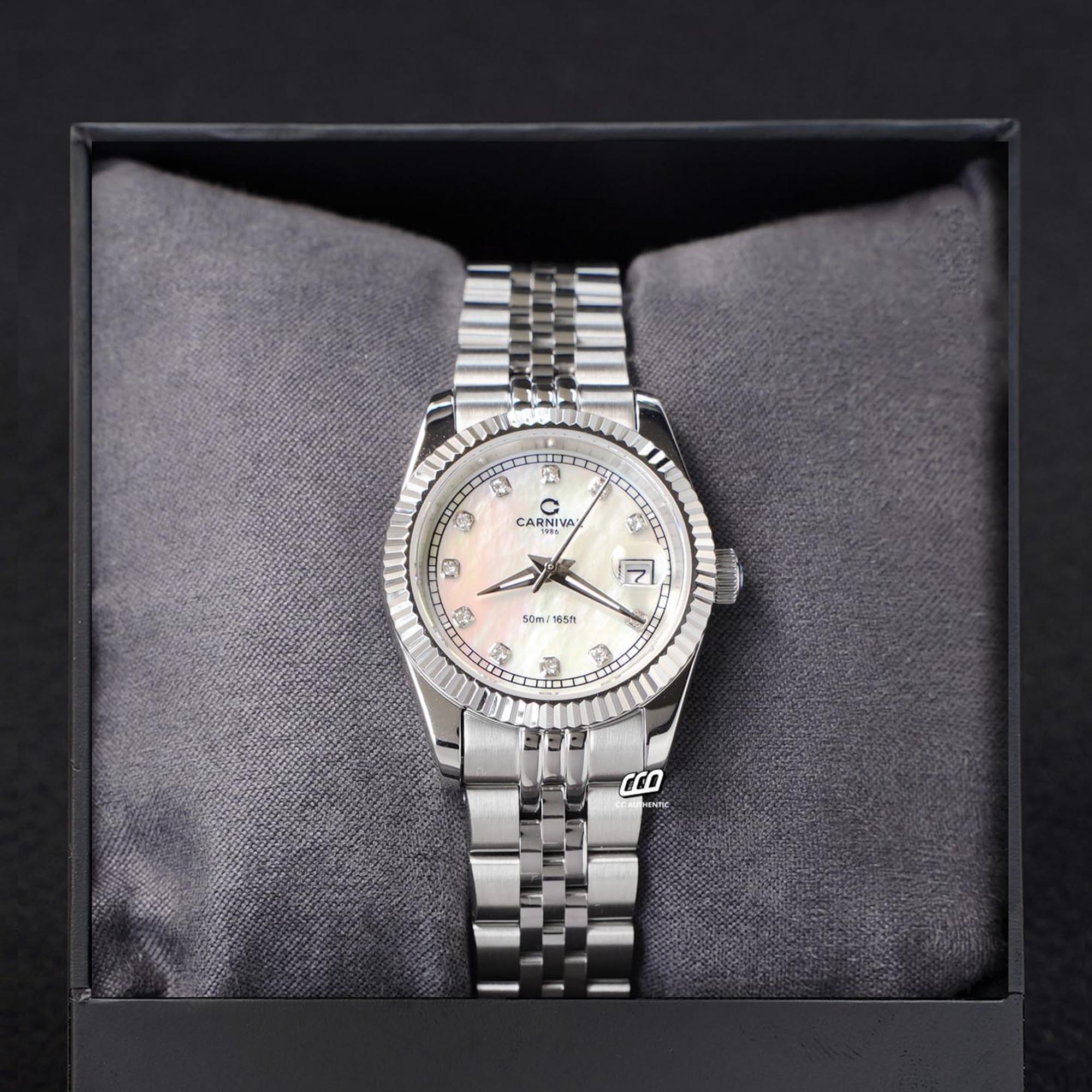ĐỒNG HỒ NỮ CARNIVAL 8131L VT TK QUAZT 32MM