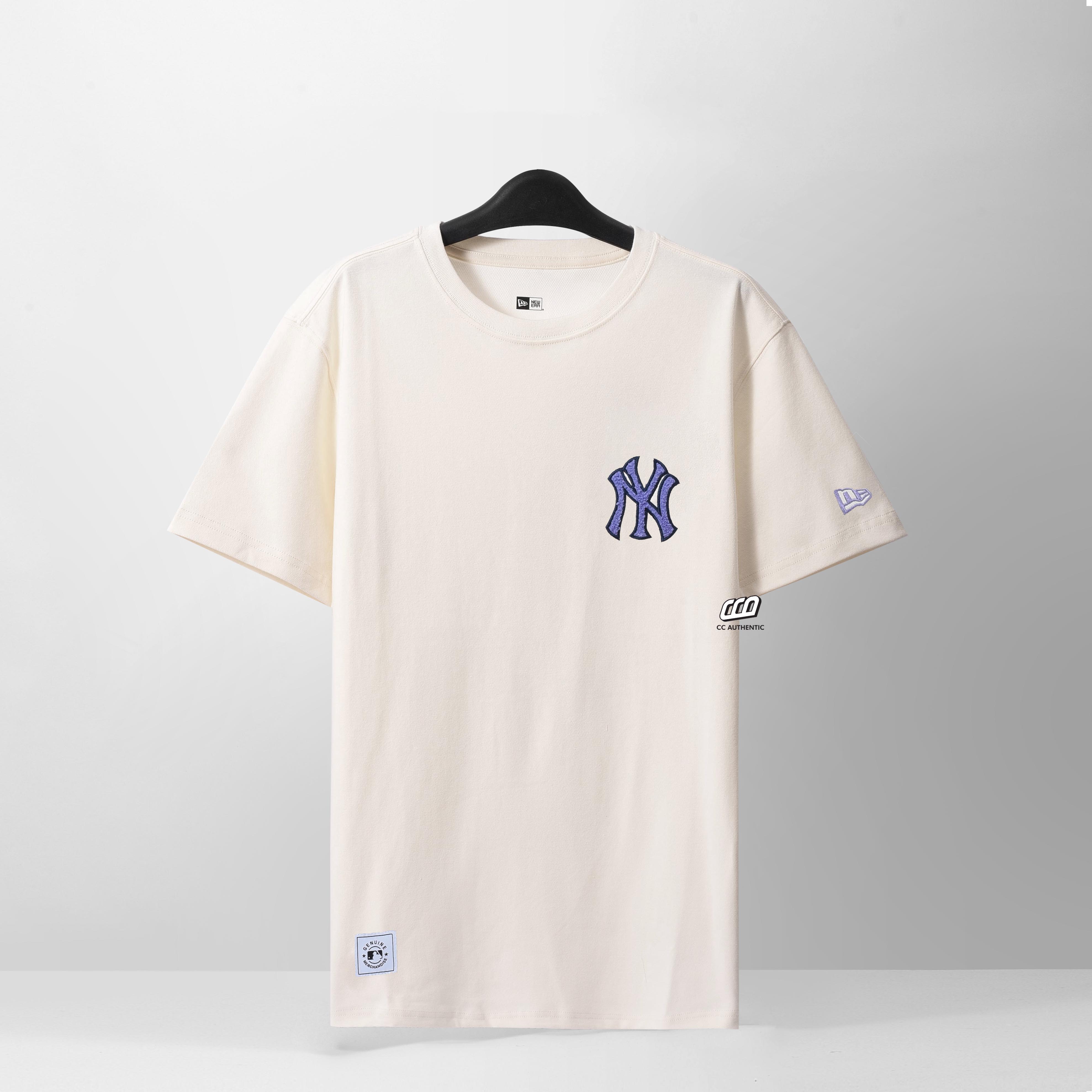 NEW ERA PATCH NEW YORK T-SHIRT - IVORY