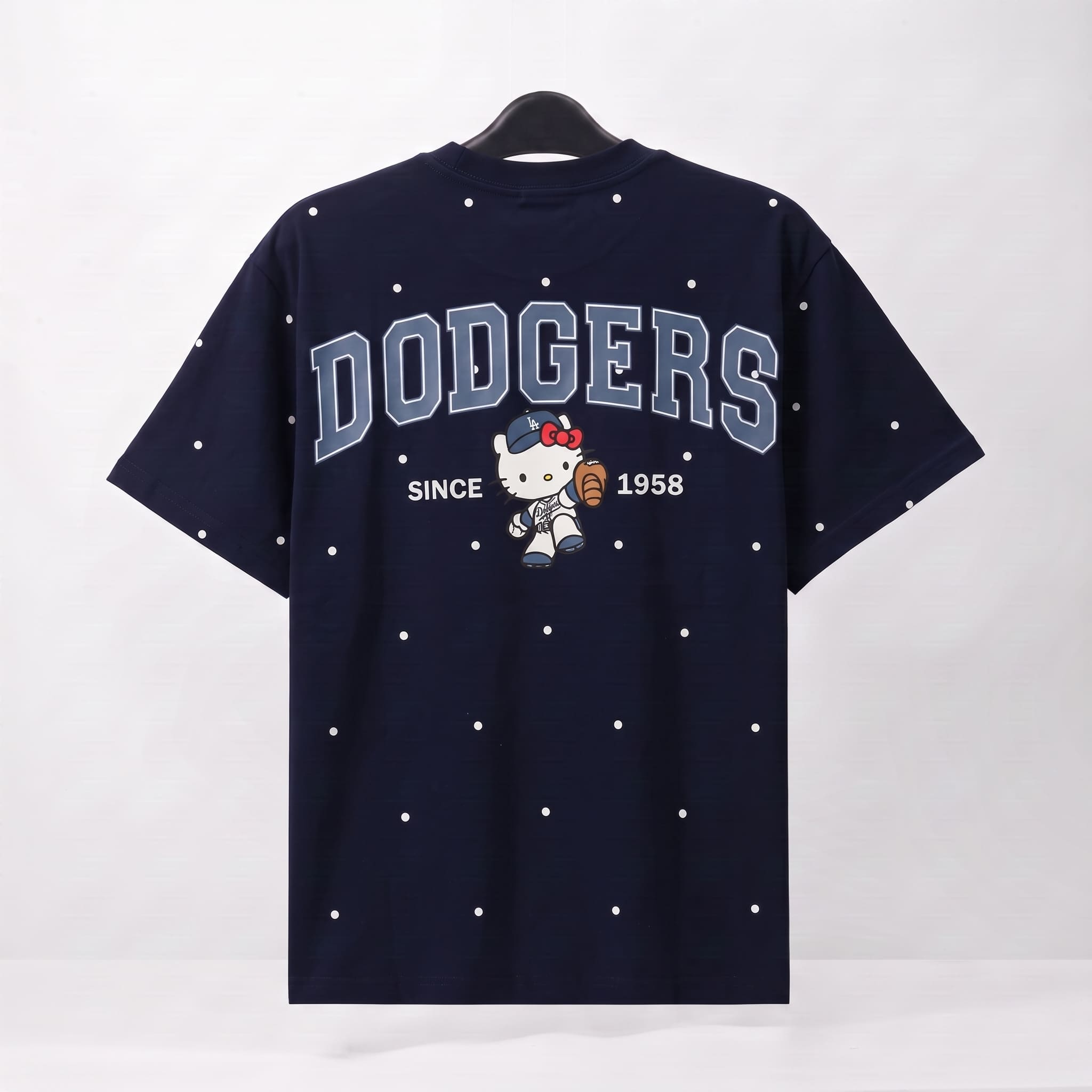 NEW ERA KITTY BASKETBALL T-SHIRT - NAVY