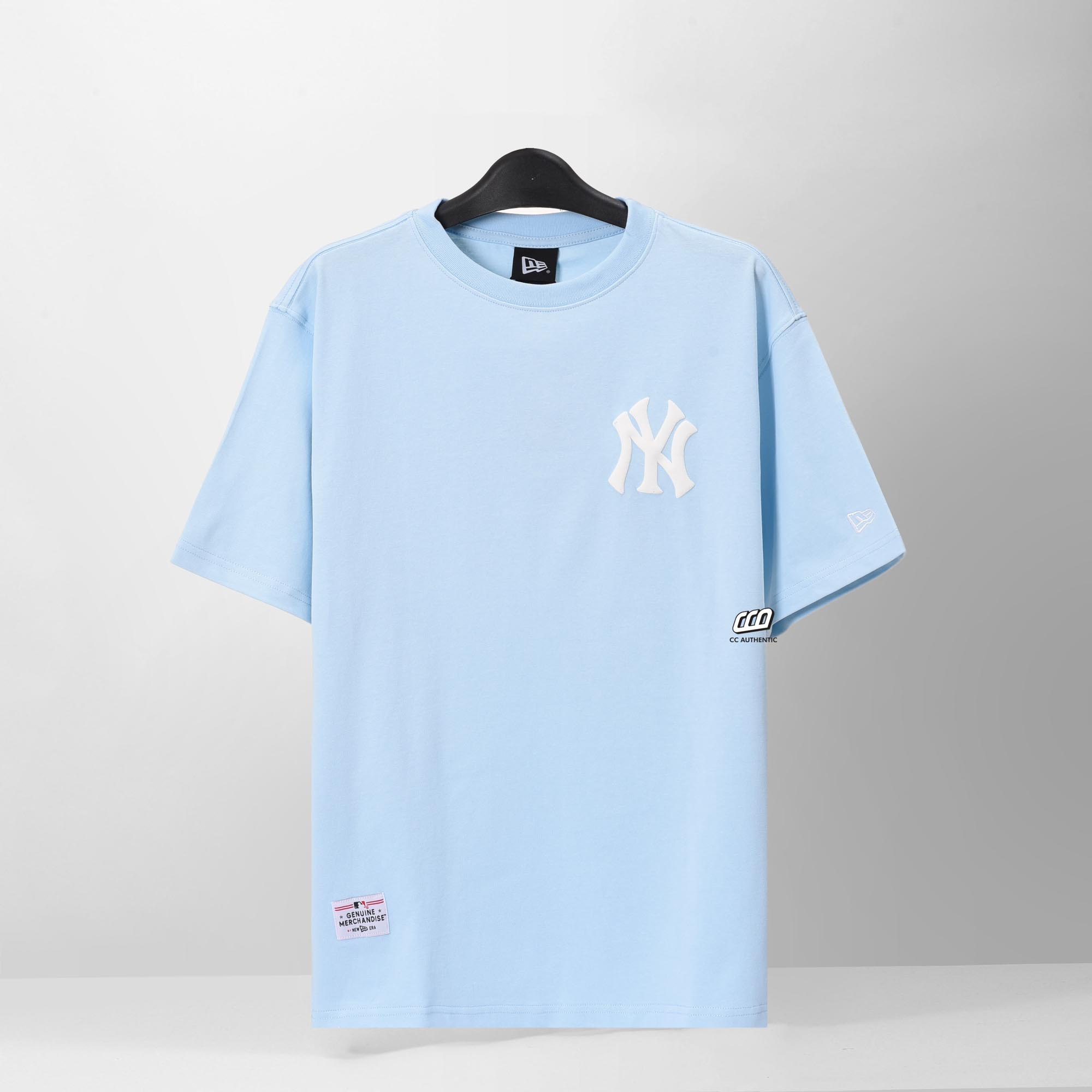 NEW ERA NYYK FLOWERS T-SHIRT - SKY BLUE