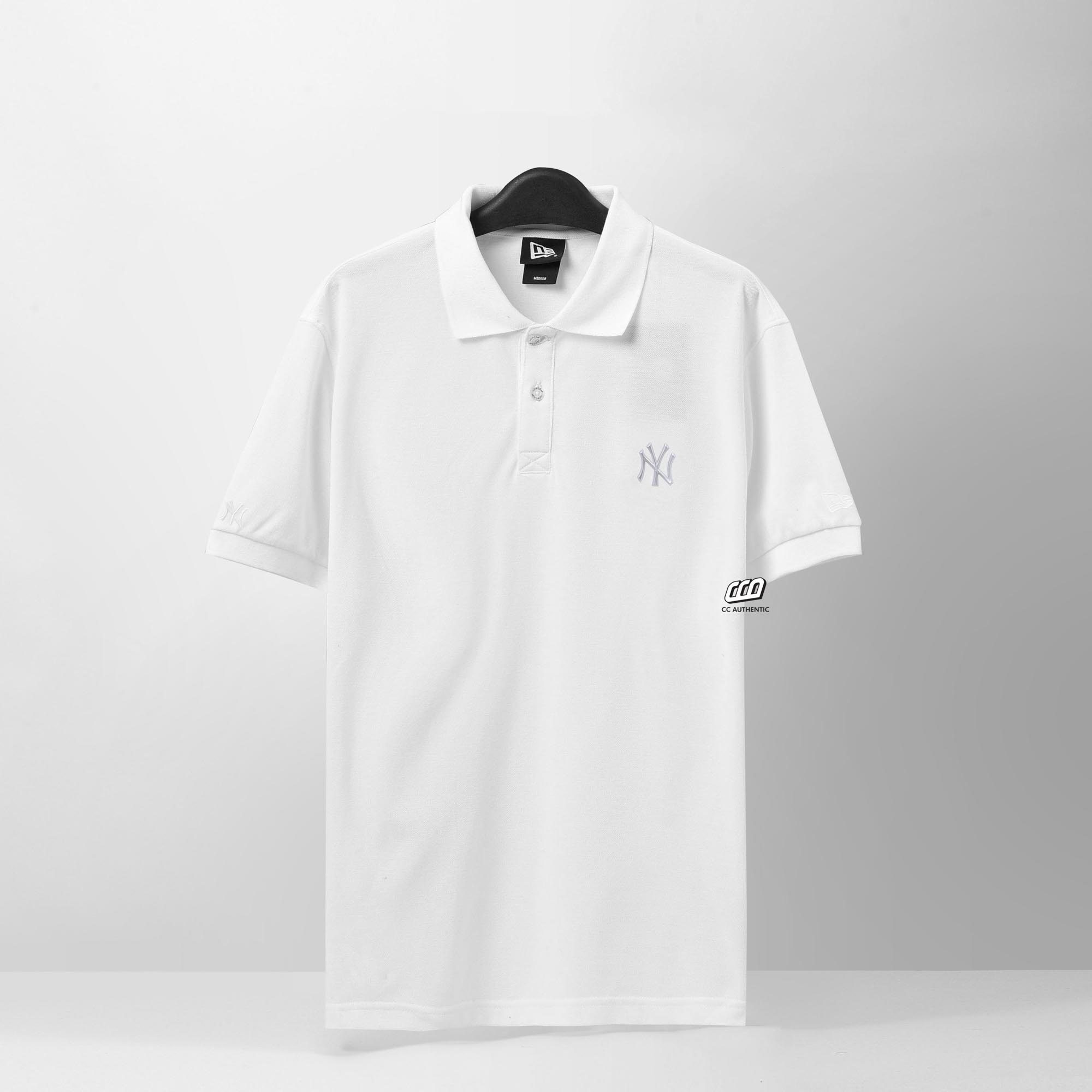 NEW ERA METAL A NEYYAN POLO SHIRT - WHITE