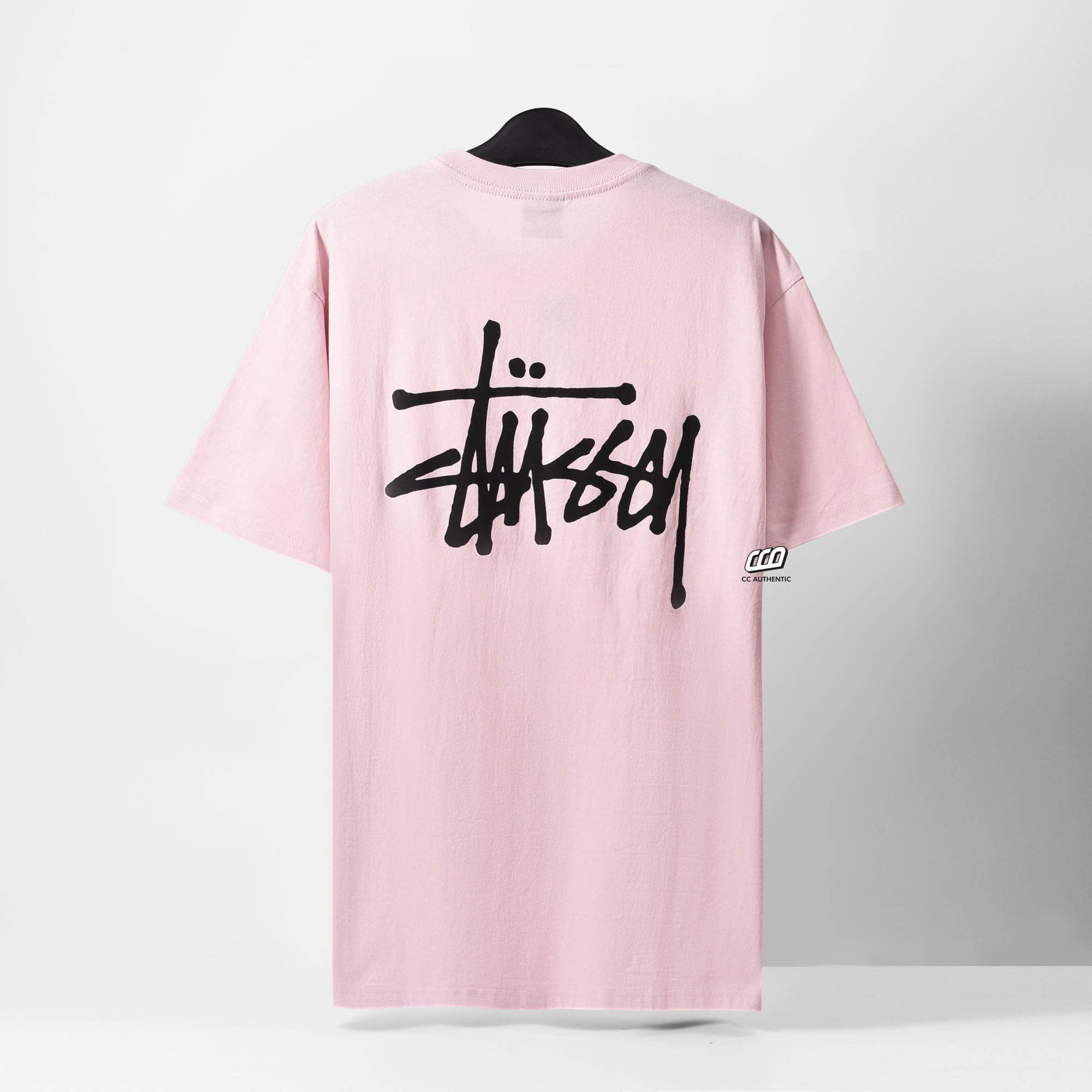 STUSSY BASIC TSHIRT - BLUSH