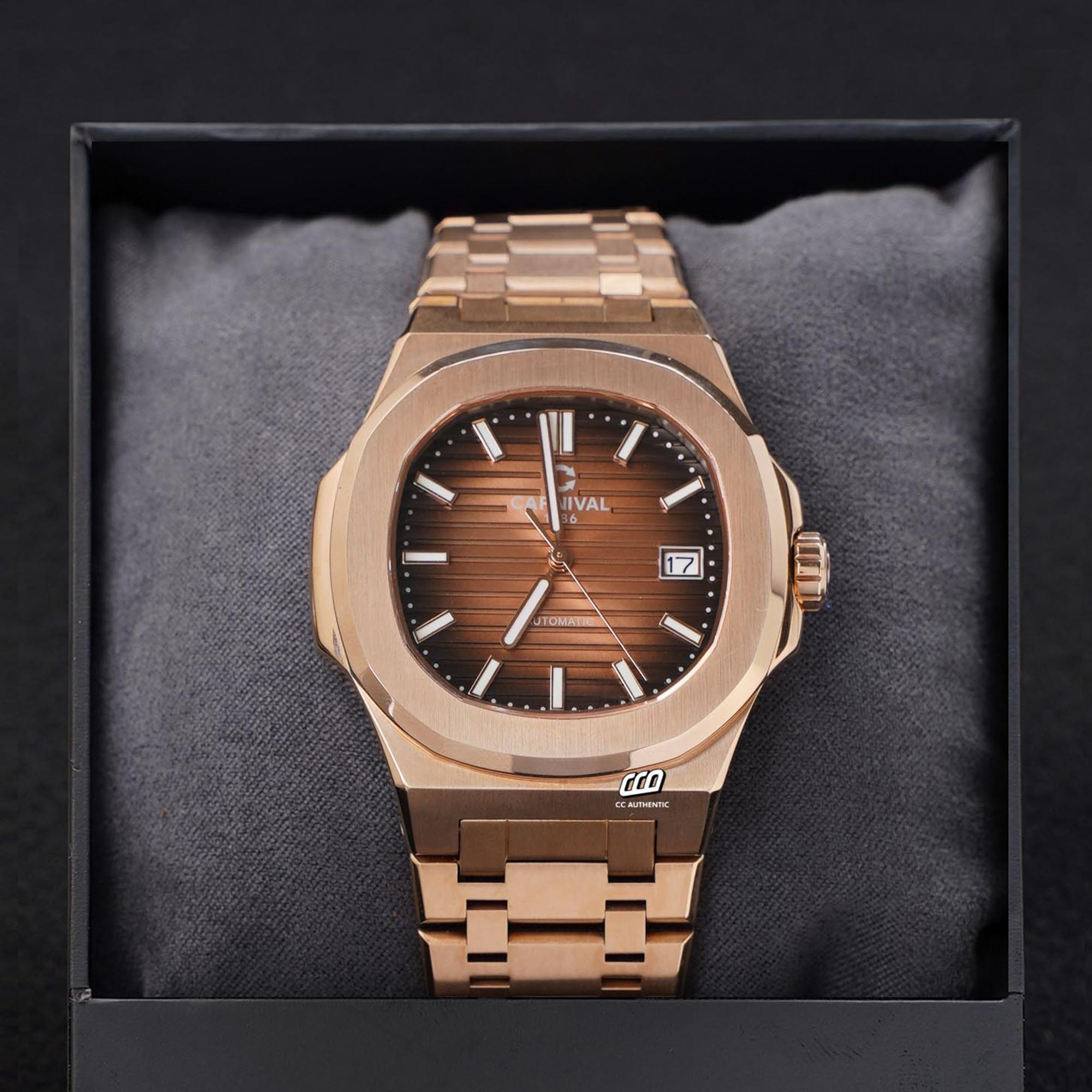 ĐỒNG HỒ NAM CARNIVAL 8108G1 VH N AUTOMATIC 41MM