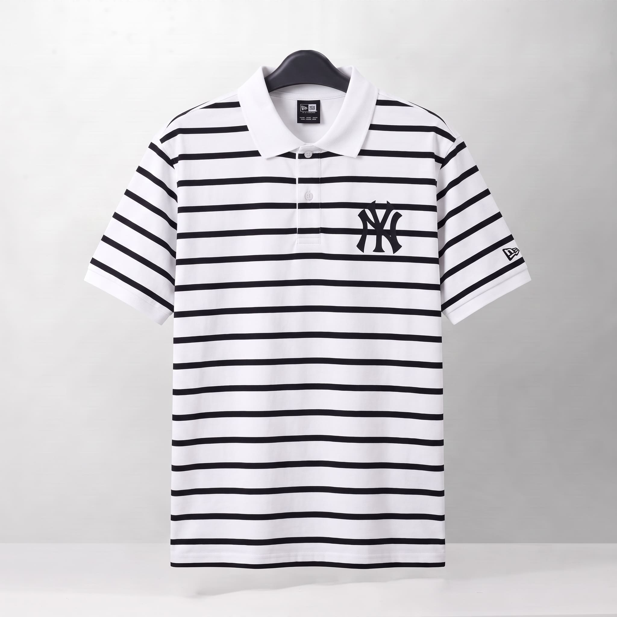 NEW ERA OVERLINES POLO SHIRT - WHITE