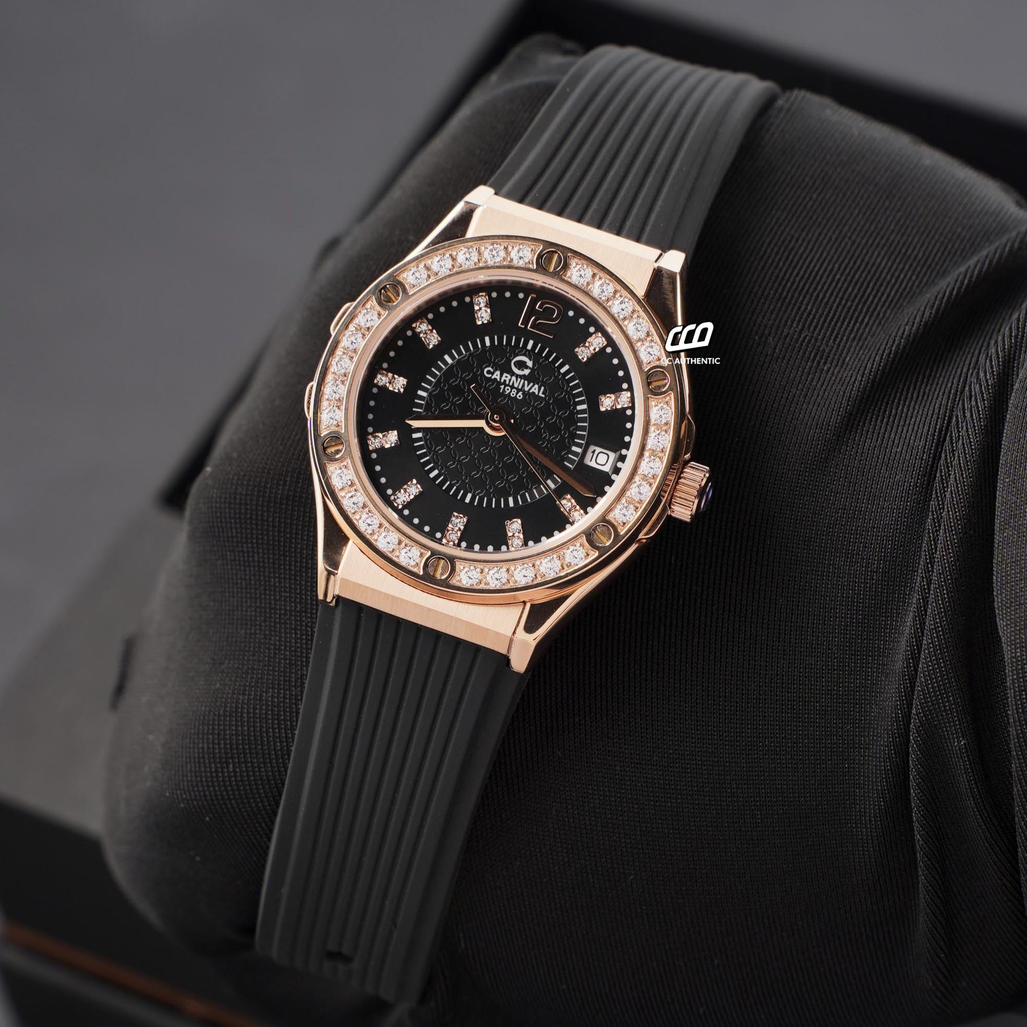 ĐỒNG HỒ NỮ CARNIVAL 8173L2 VH DCS D QUAZT 34MM