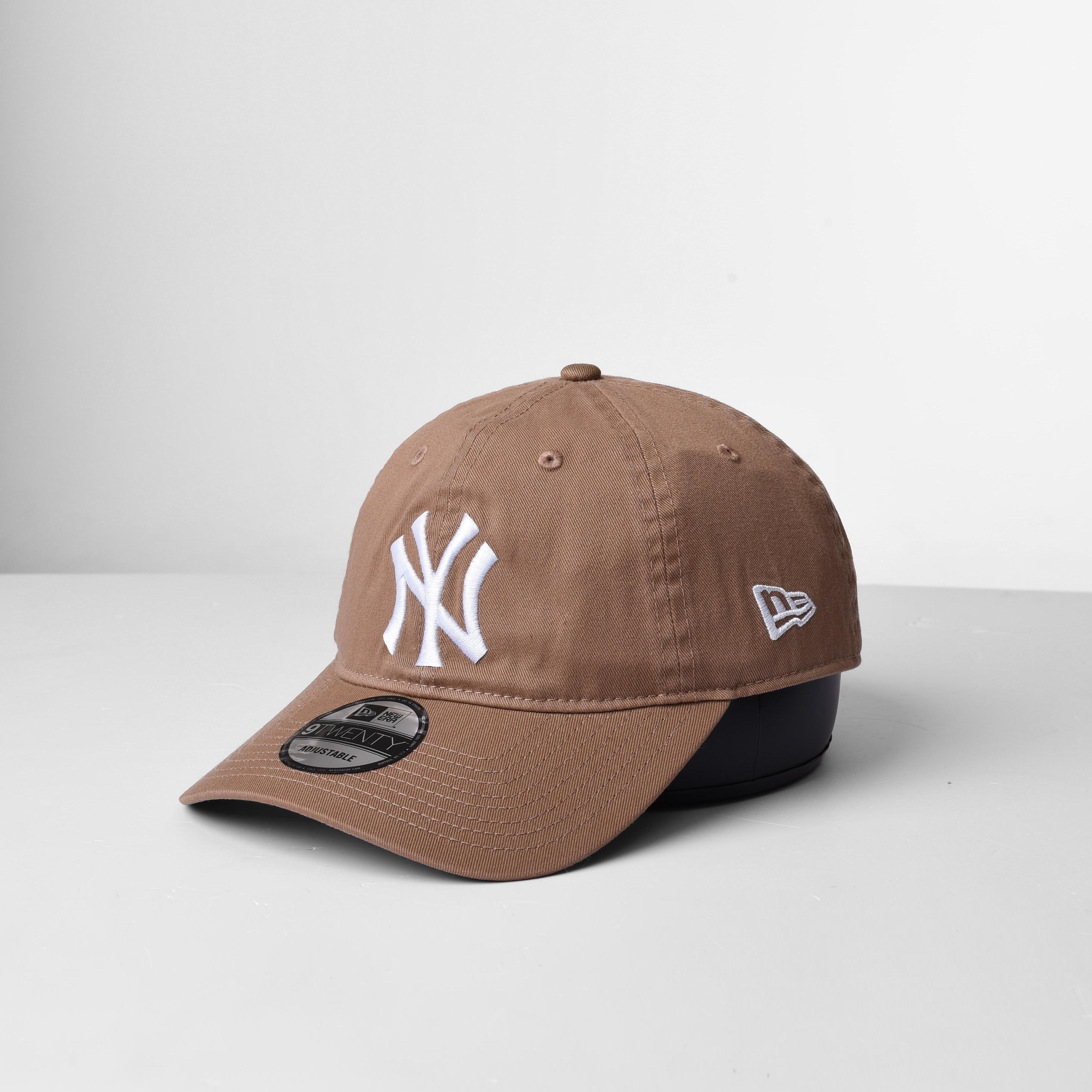 NEW ERA NY WHITE LOGO CAP - BEIGE