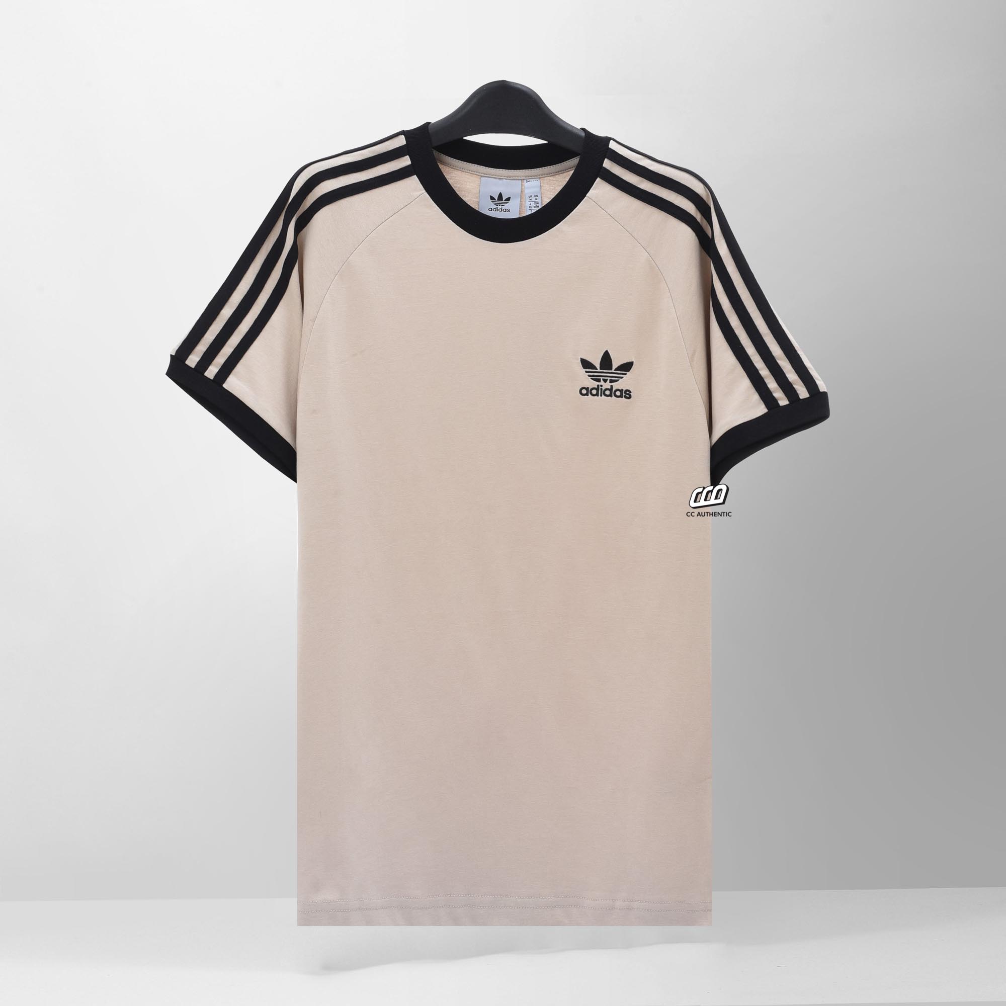 ADIDAS CLASSIC ADICOLOR 3 STRIPES T-SHIRT - SAND