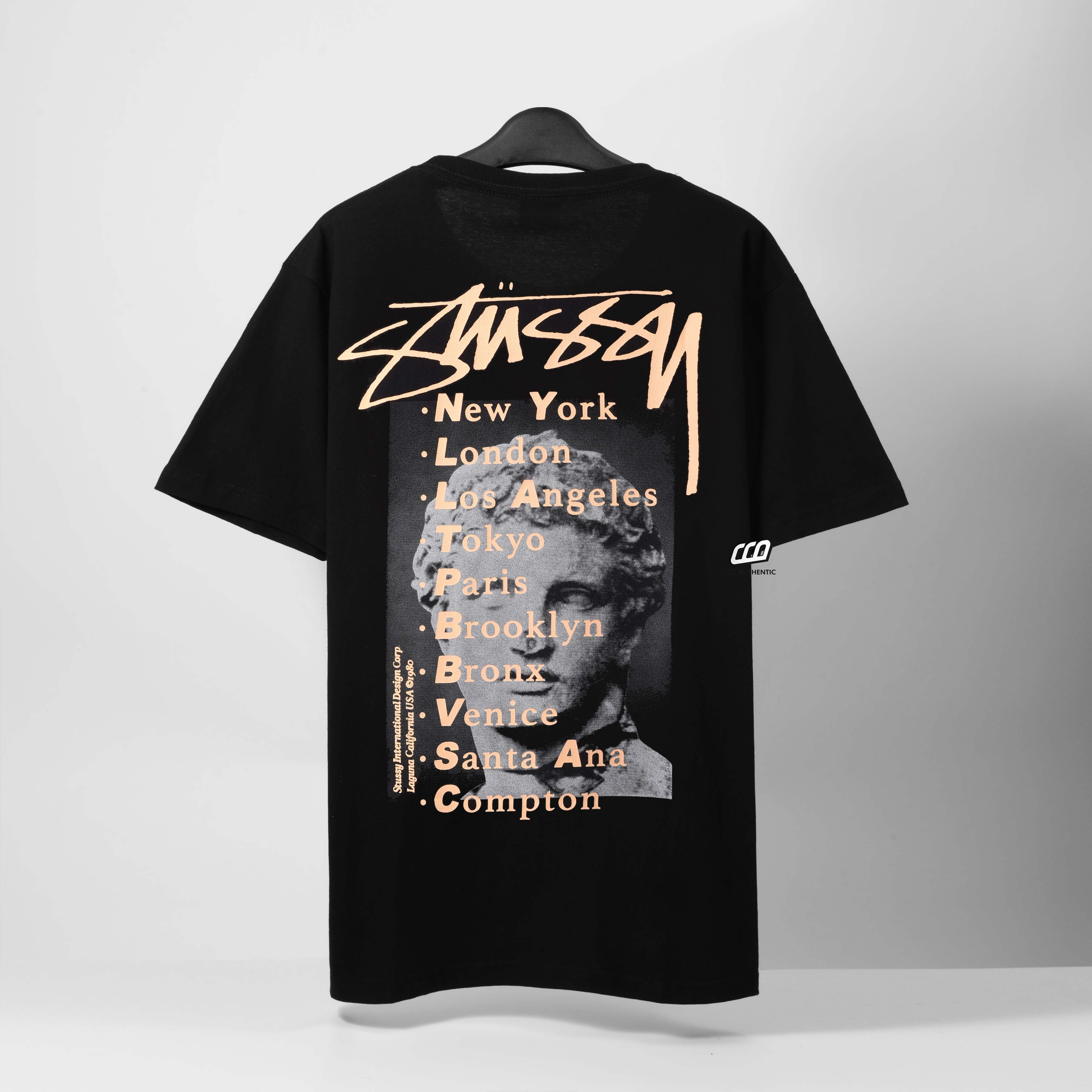 STUSSY STATUE T-SHIRT - BLACK