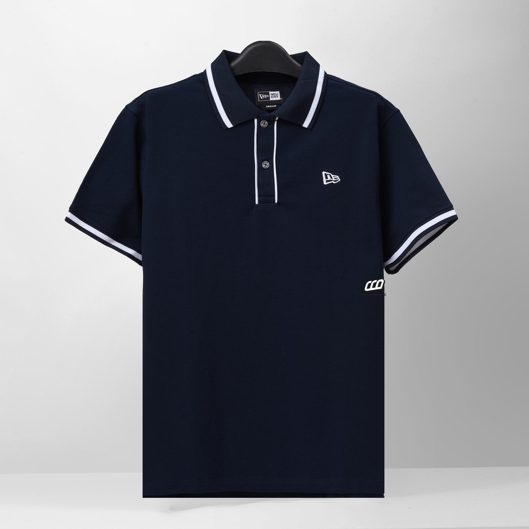 NEW ERA CLASSIC SMALL LOGO POLO SHIRT - NAVY