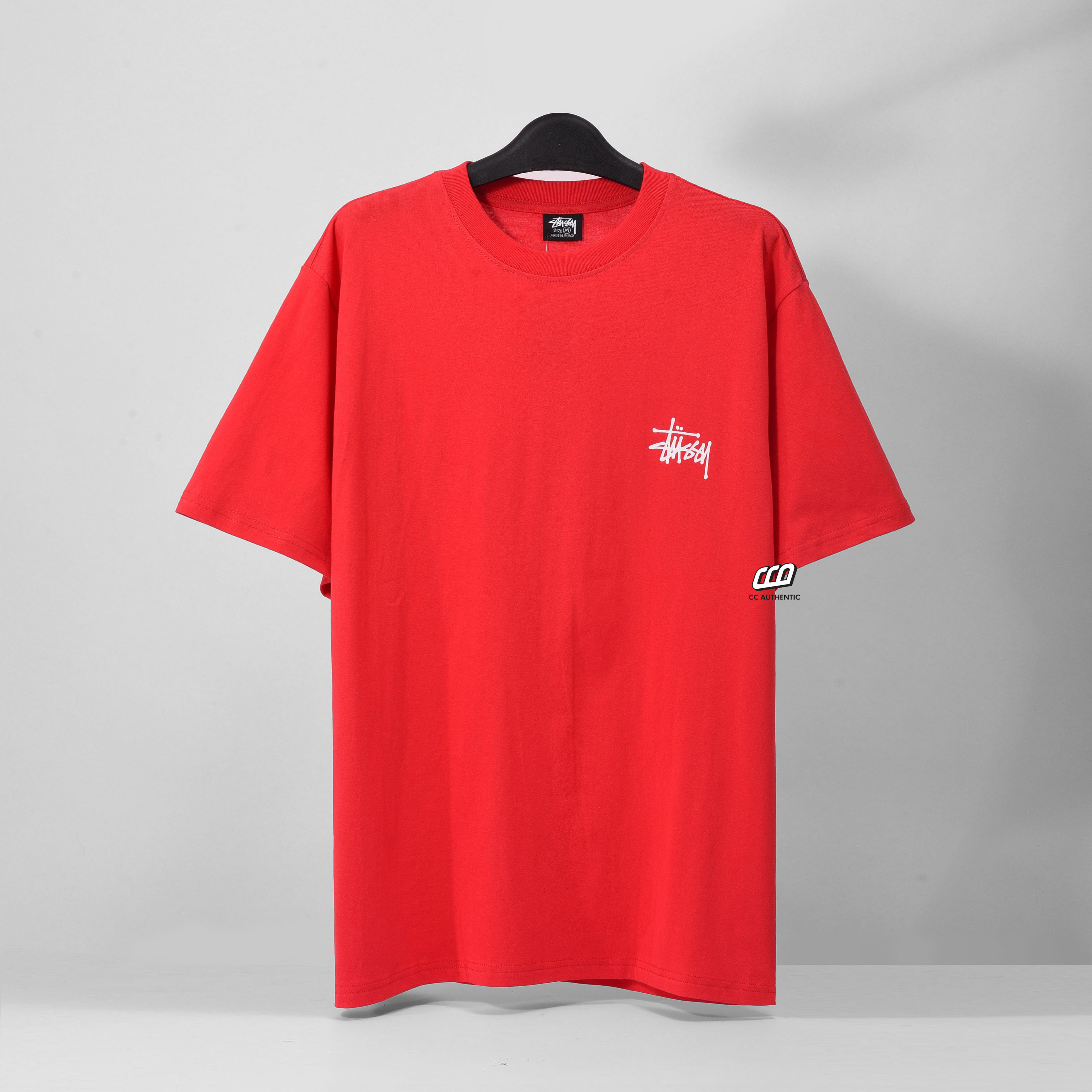 STUSSY BASIC TSHIRT - RED