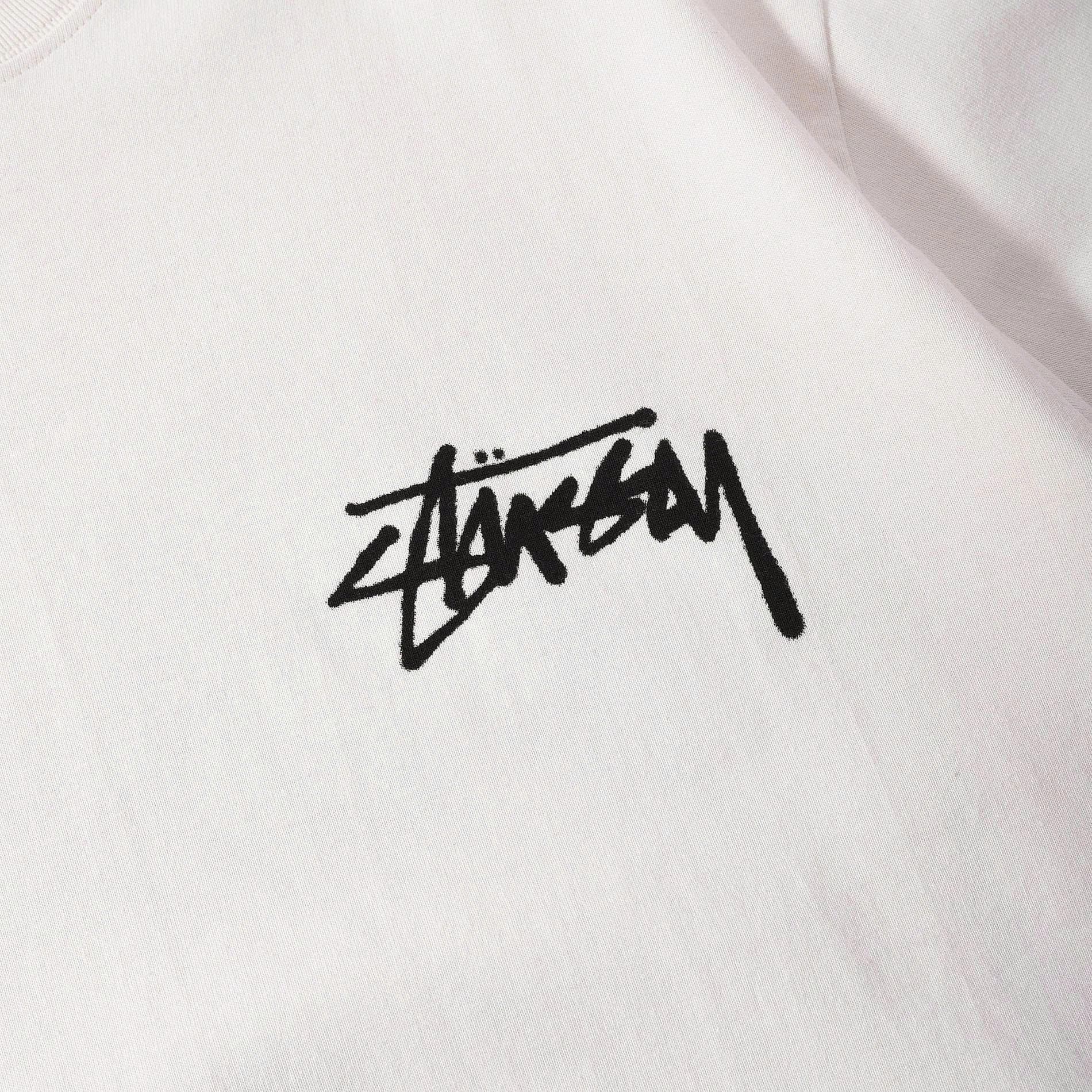 STUSSY STRIKE PIG DYED T-SHIRT - WHITE